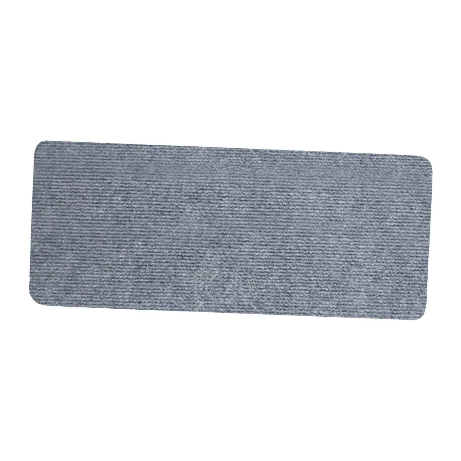 Stair Tread Carpet Slip Resistant 30"x8" Step Mats for Children Pets Elderly Gray