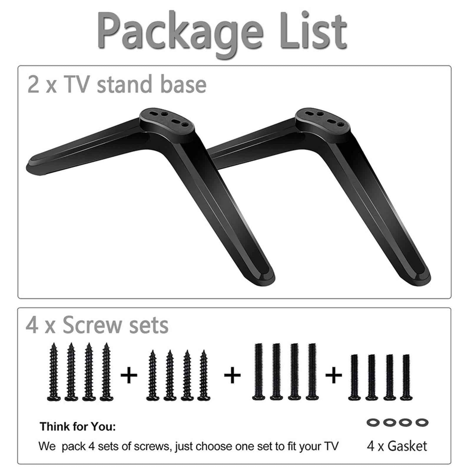 TV Stand Tabletop for 32 to 55 inch with Screws Mount for LCD Flat Screen TV