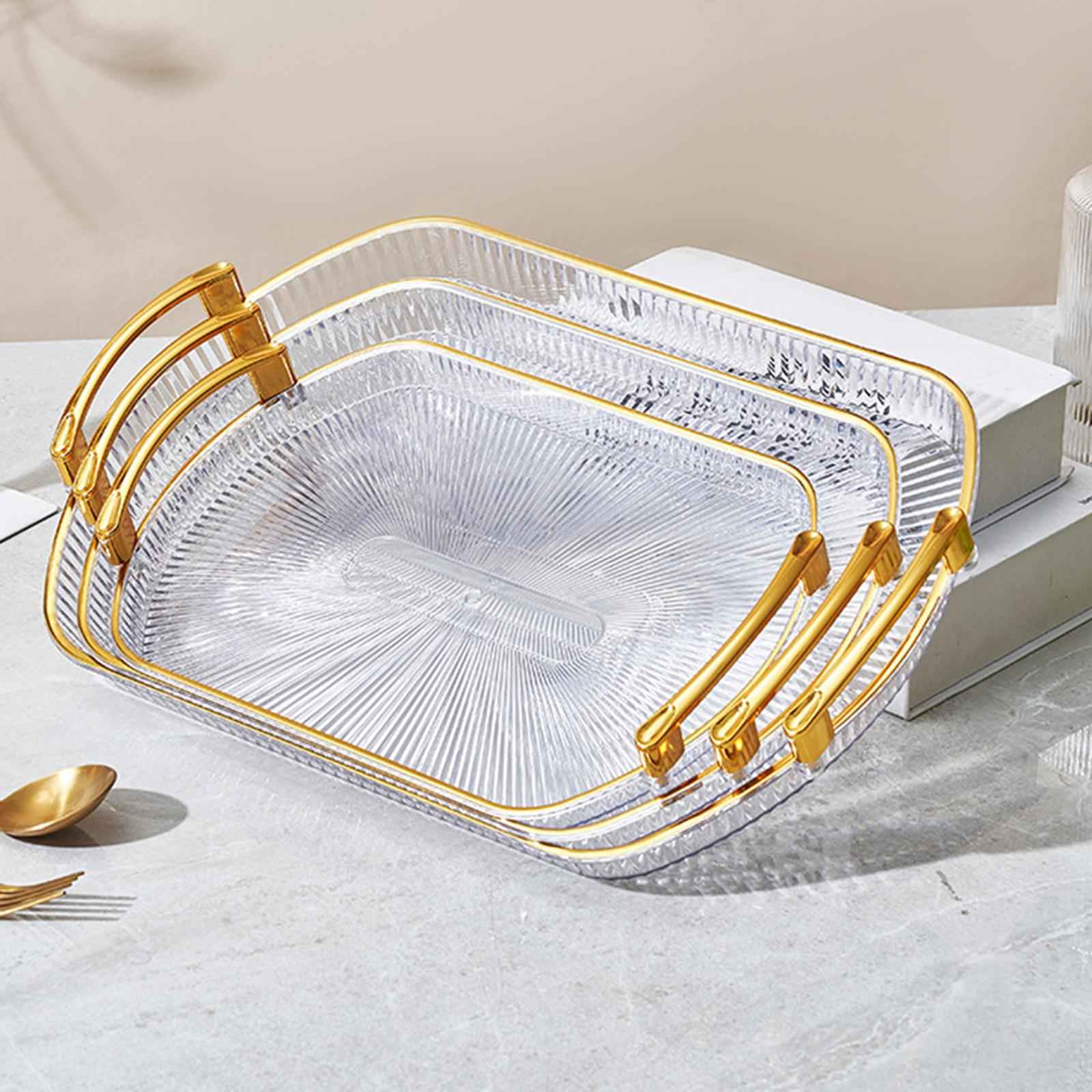 Serving Tray Rectangle Jewelry Storage Tray for Bedroom Coffee Table Kitchen S