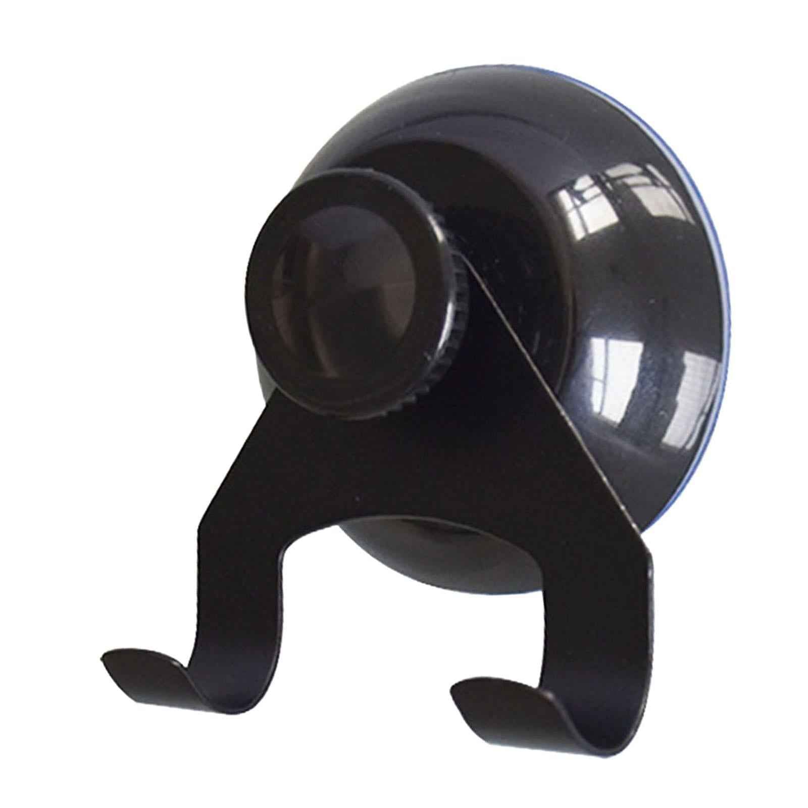 Suction Cup Hook Small Wreath Hanger for Bathroom Glass Window Door Restroom Black