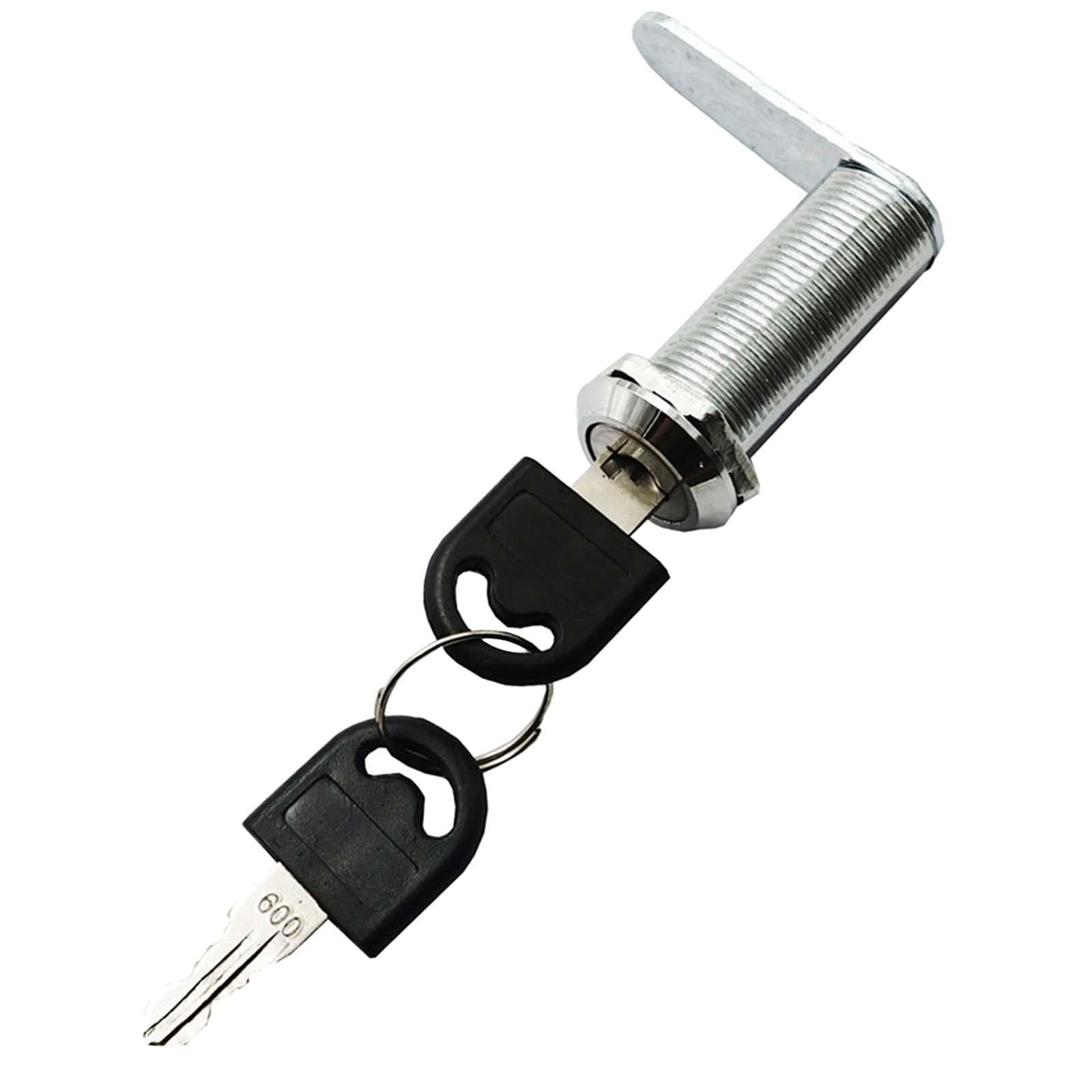 Cabinet cam Lock Set Zinc Alloy Tool Box Lock for Coffer Cupboard Letter Box 40x18mm