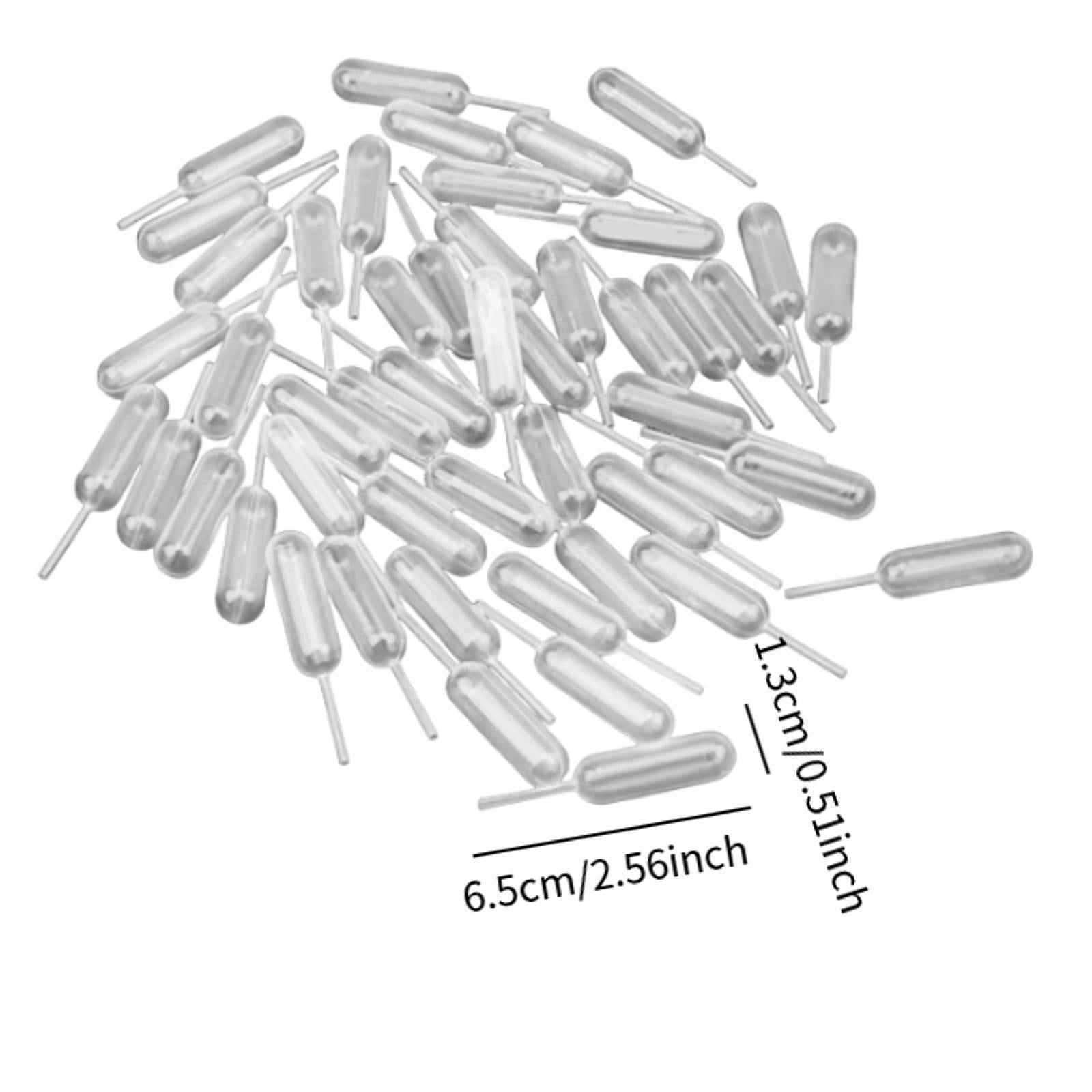 50x Cupcake Pipettes 4ml Clear Squeeze Dropper for Cupcakes Pastries Waffles Style A