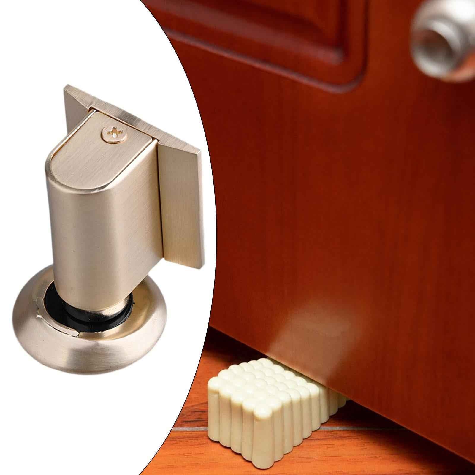 Magnetic Door Stopper Direct Mounting for Home Office Bedroom Wall Protector Gold