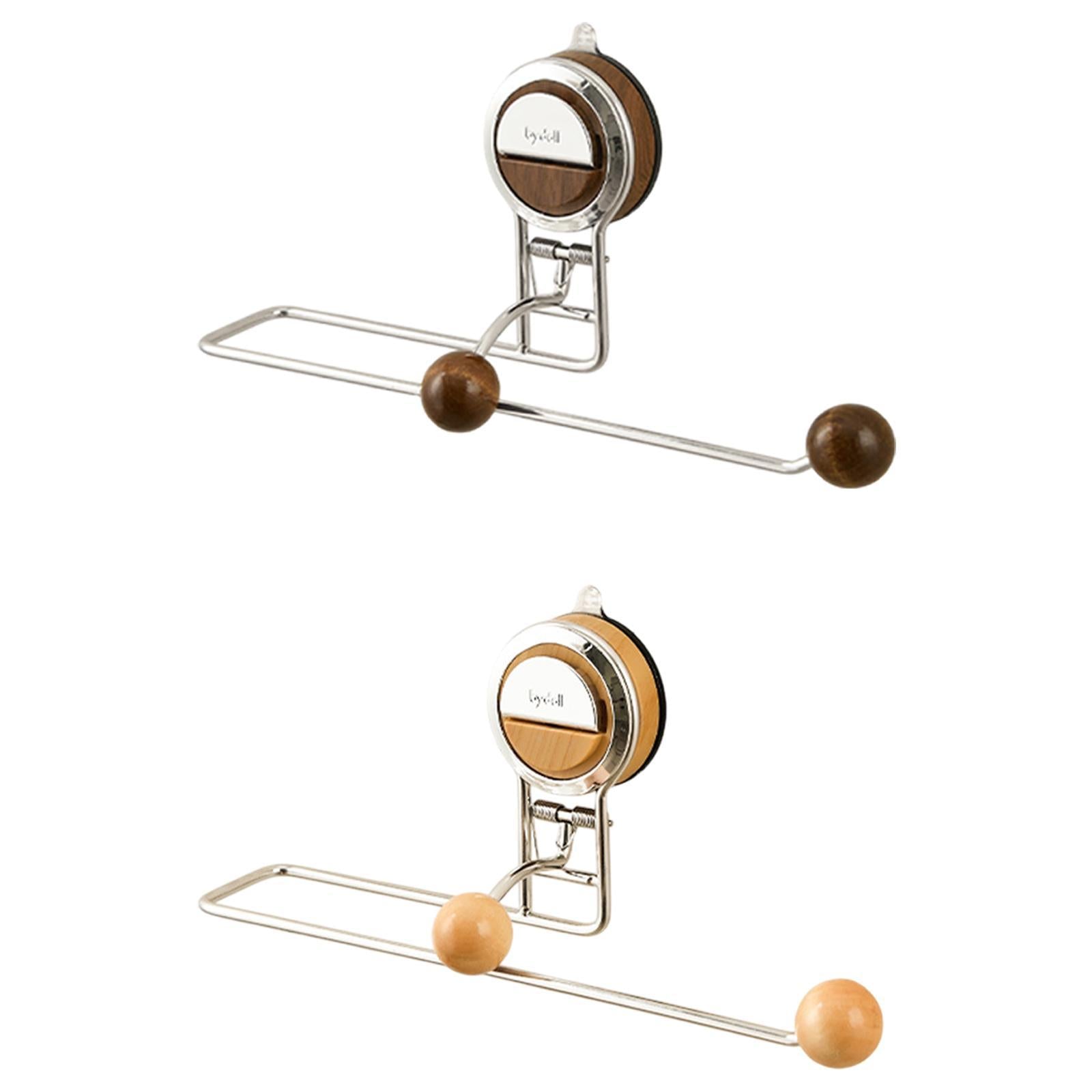 Paper Towel Holder Metal Paper Towel Roll Holder for Workbench Workbench Walnut