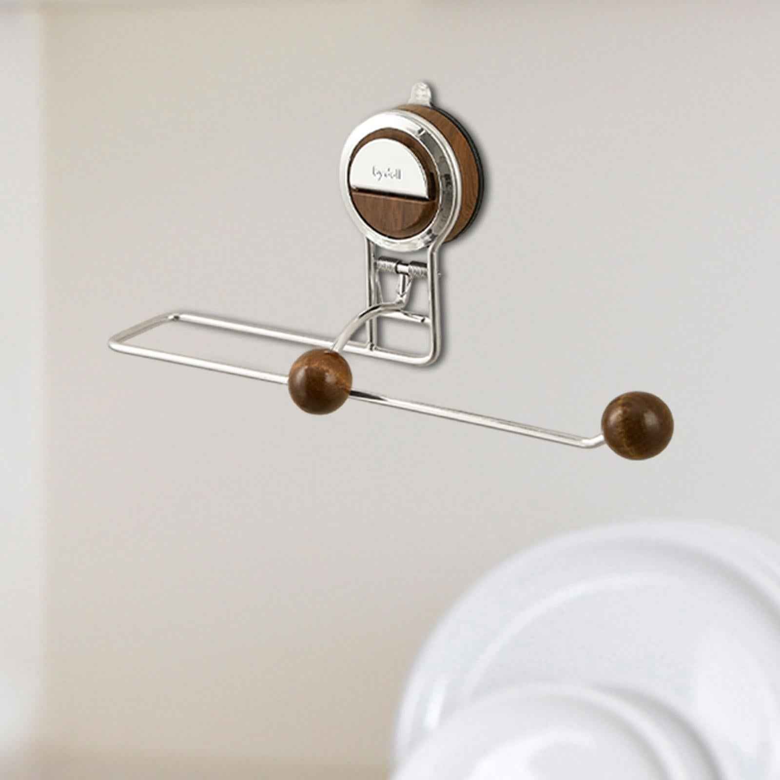 Paper Towel Holder Metal Paper Towel Roll Holder for Workbench Workbench Walnut