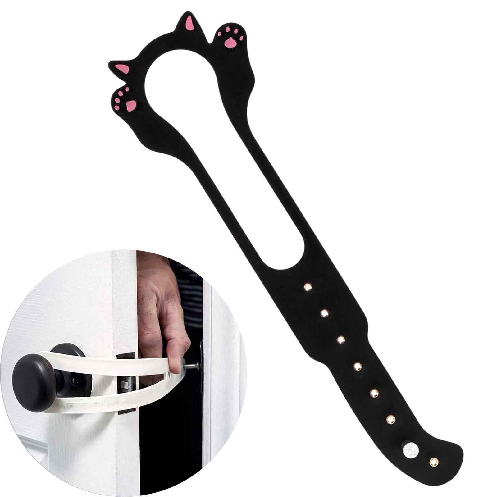 Cat Door Stopper Keep Door Open Simpler Pet Gate Pet Gates Cat Door Latch Black