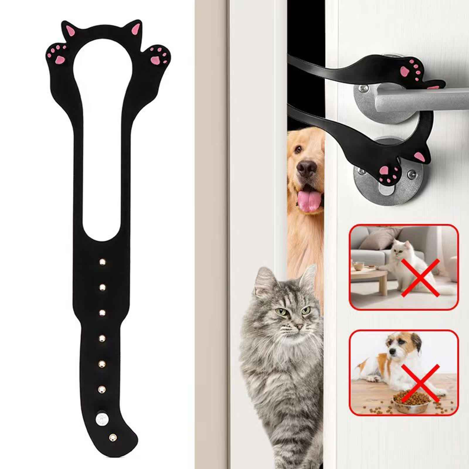 Cat Door Stopper Keep Door Open Simpler Pet Gate Pet Gates Cat Door Latch Black