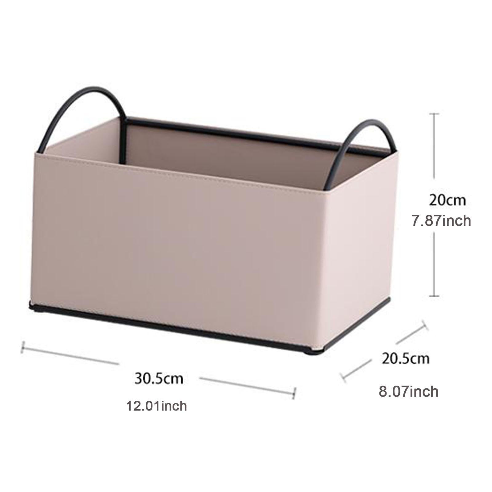 Desktop Storage Organizer Catchall Tray Valet Tray for Bathroom Home Counter Apricot