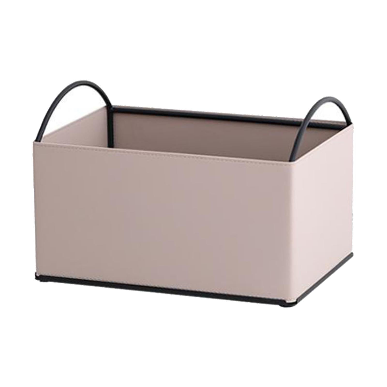 Desktop Storage Organizer Catchall Tray Valet Tray for Bathroom Home Counter Apricot