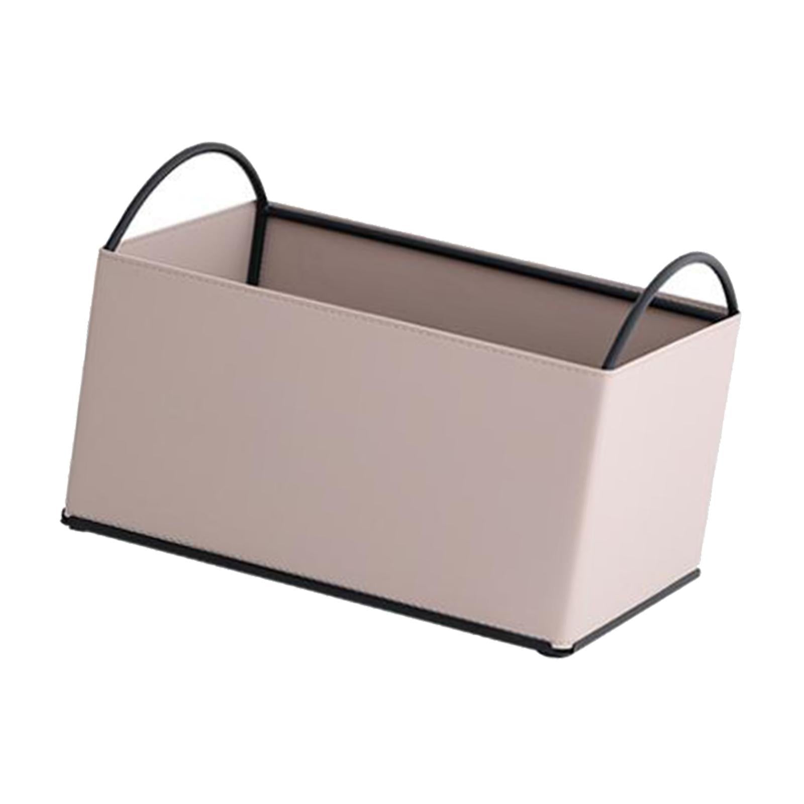 Desktop Storage Organizer Catchall Tray Valet Tray for Bathroom Home Counter Apricot