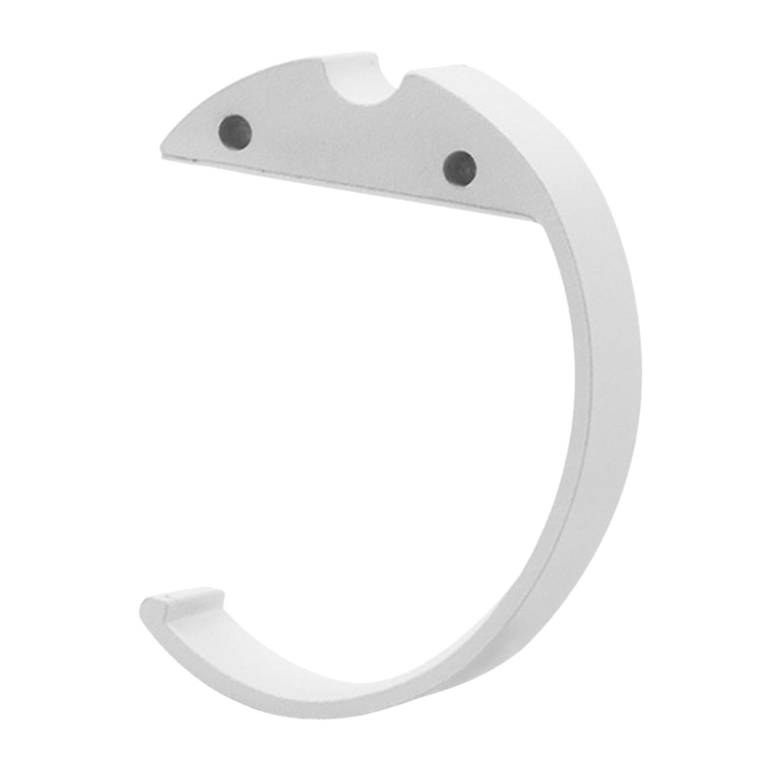 C Shaped Desk Purse Hook Accessories Easily Install Under Desk Backpack Hook White