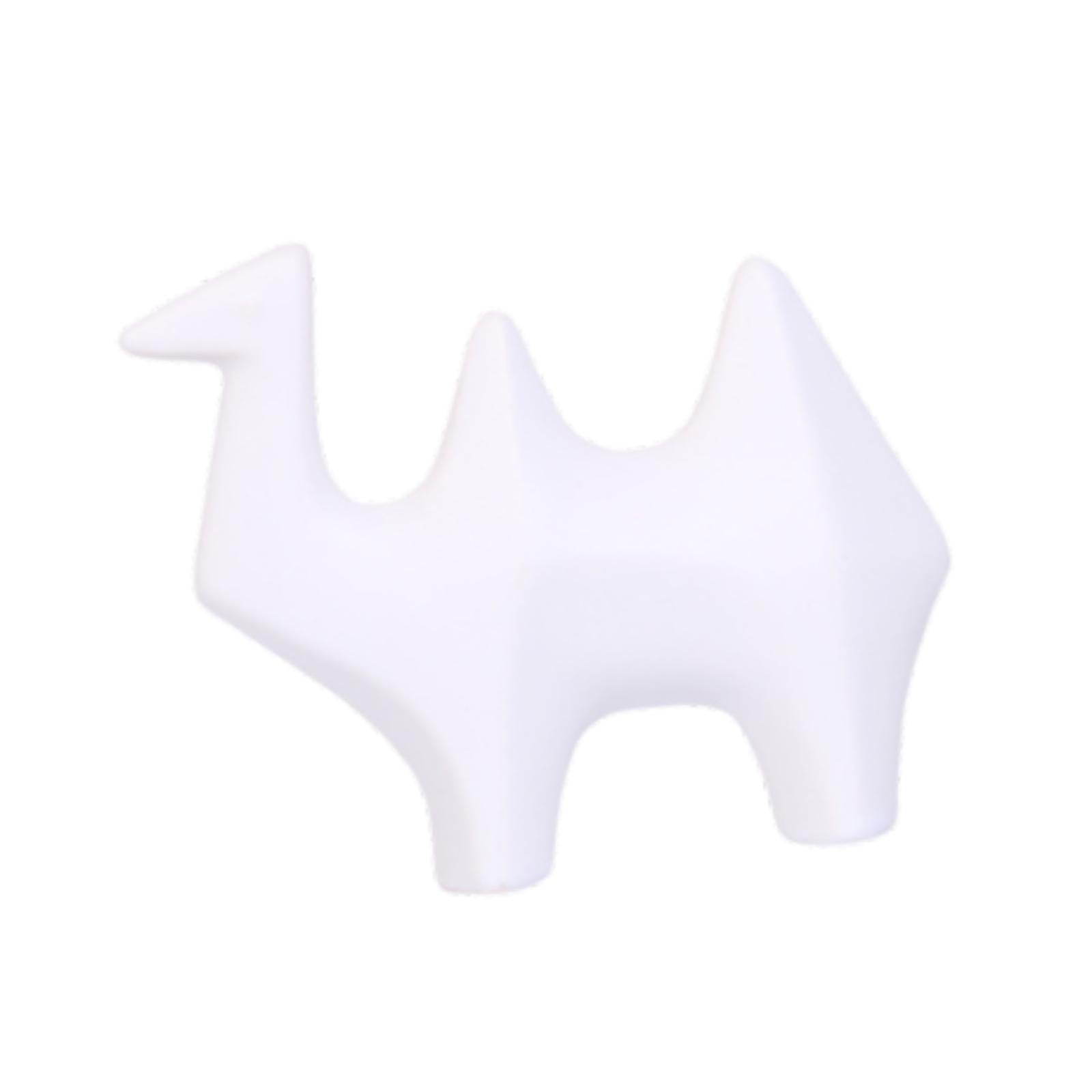 Ceramic Camel Figurine Minimalist Decorative for Table Centerpiece Porch Bar White