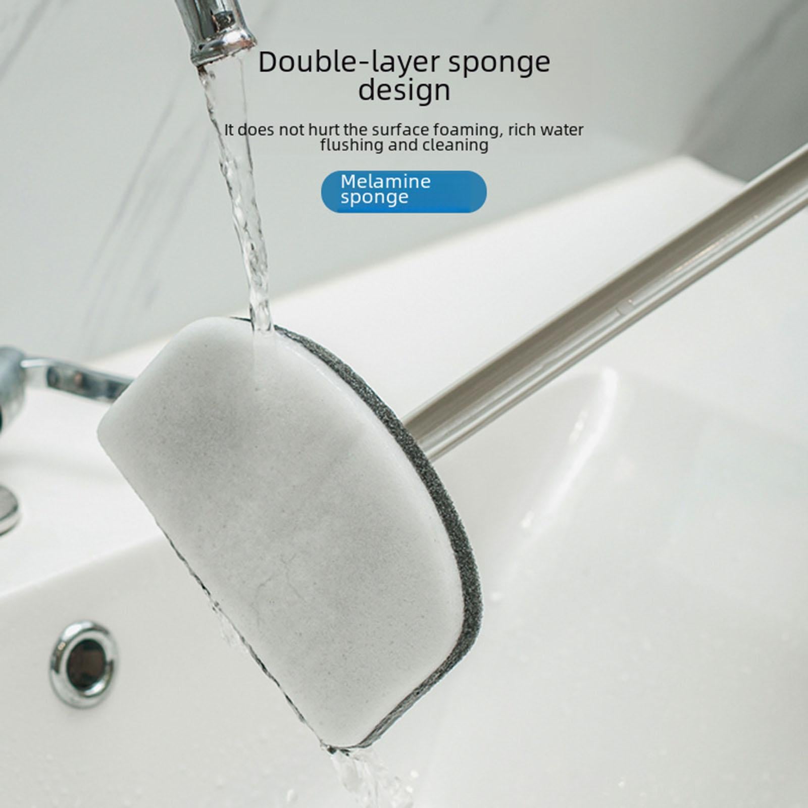 Bathroom Cleaning Brush Adjustable High Density Sponge for Tub Bathtub Floor