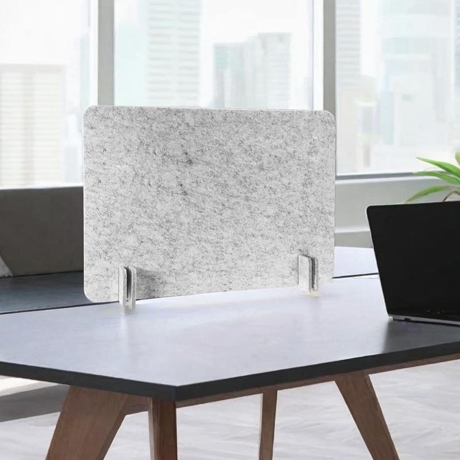 Acoustic Desk Divider Soundproof Desktop Partition for Home Office Dormitory 40cmx50cm Silver grey