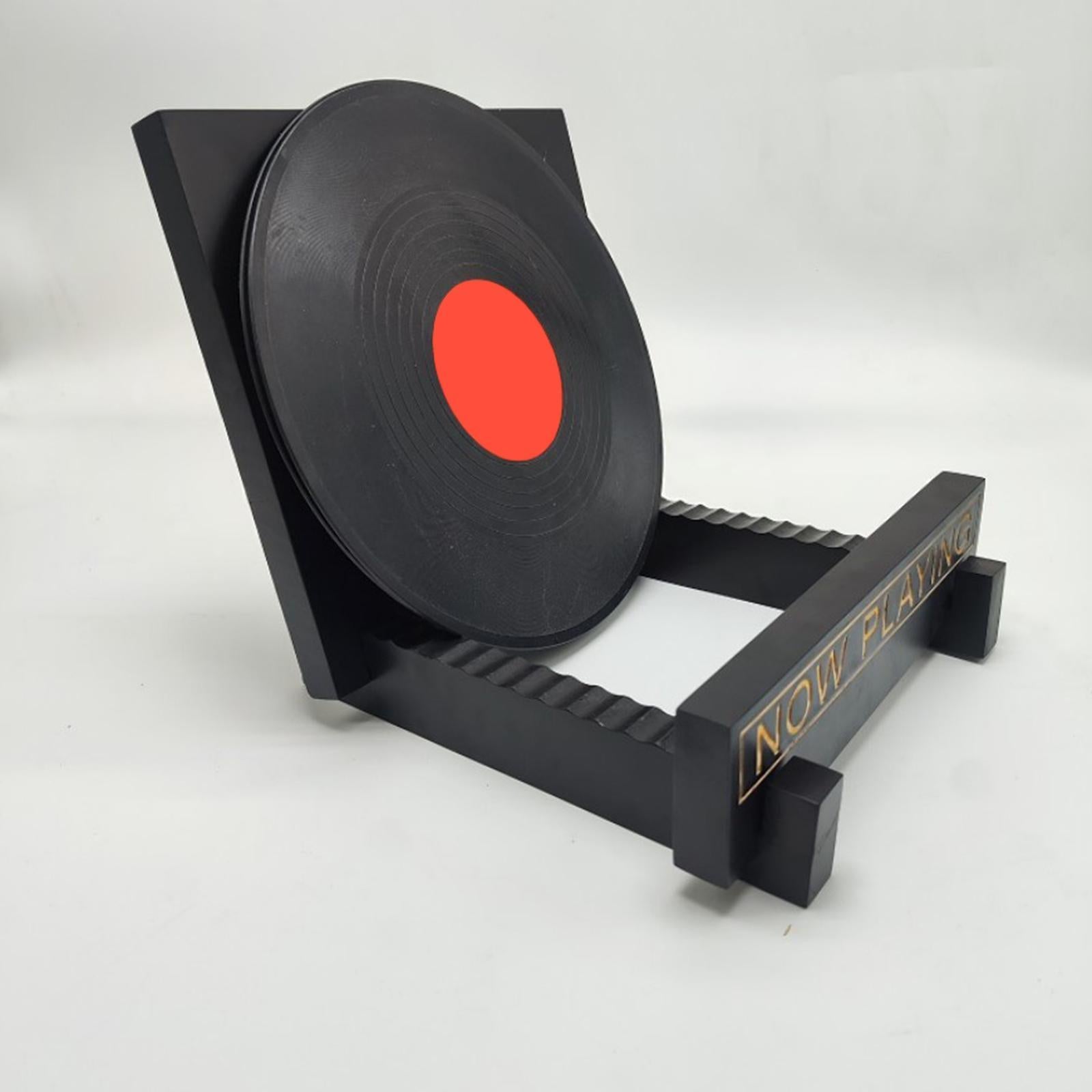 Desktop Vinyl Record Holder Multipurpose Ornament Vinyl Rack for CD Book LP