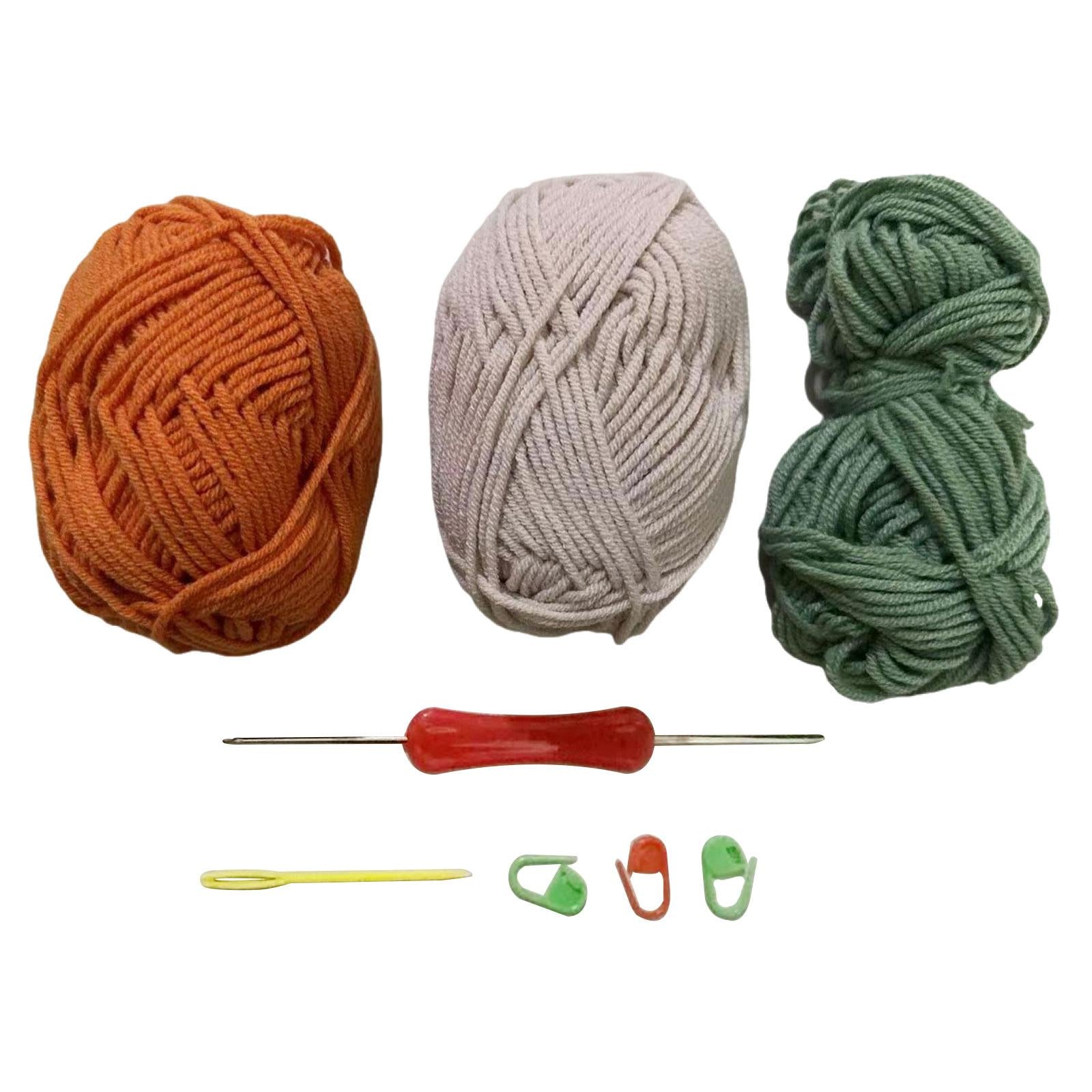 Crochet Flower Coasters DIY Material Crafts for Mother's Day Wedding Kitchen Orange