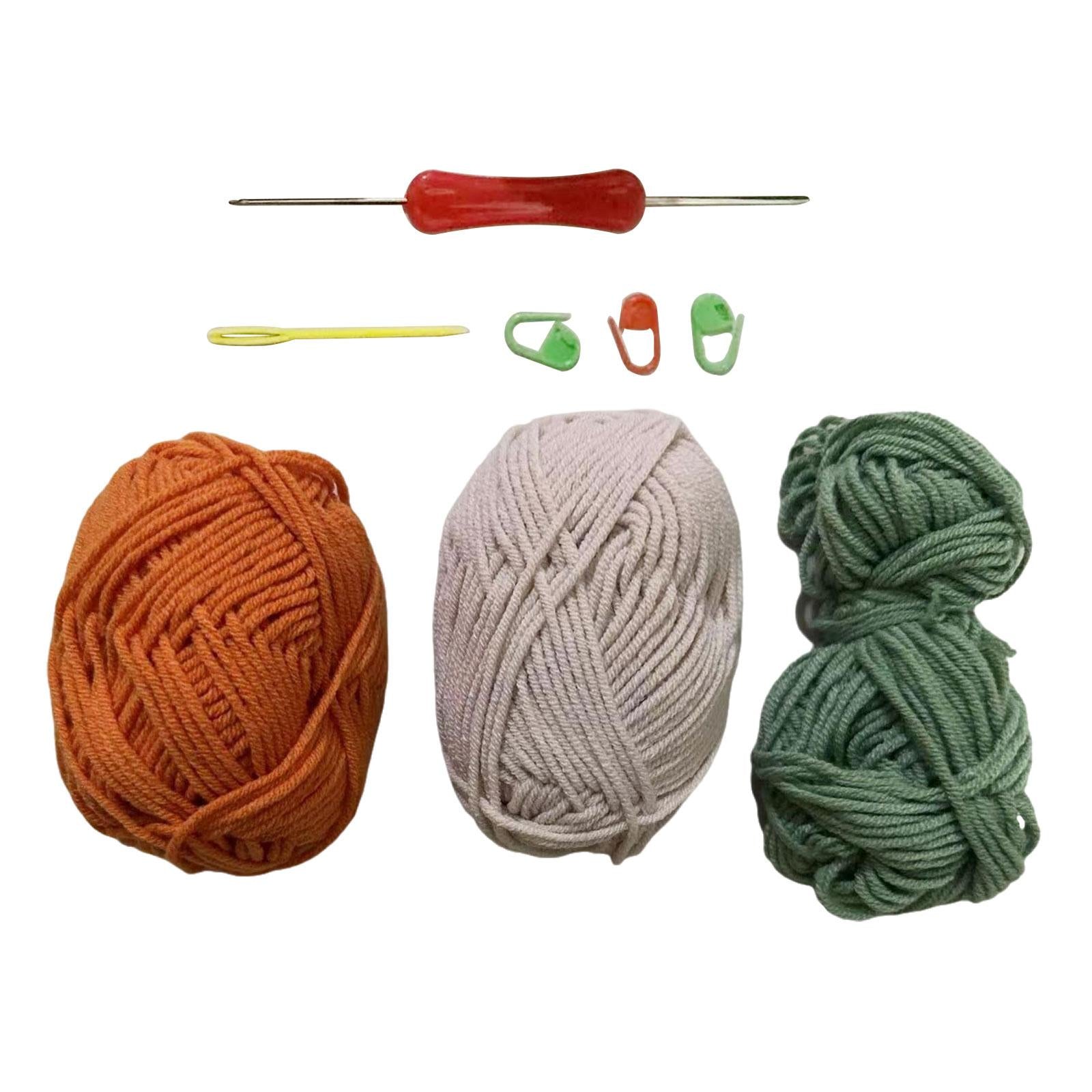 Crochet Flower Coasters DIY Material Crafts for Mother's Day Wedding Kitchen Orange