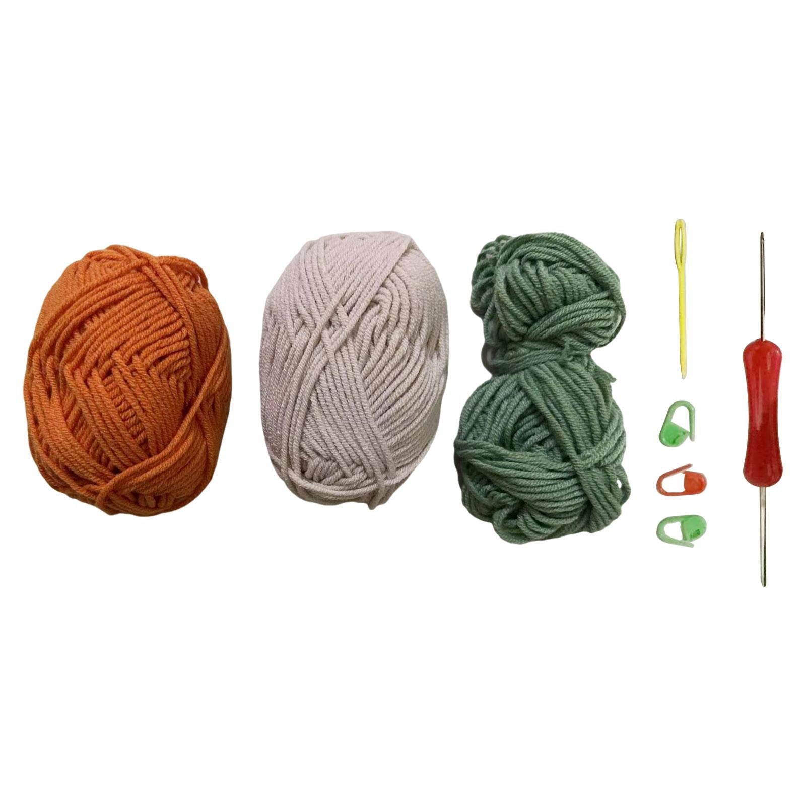 Crochet Flower Coasters DIY Material Crafts for Mother's Day Wedding Kitchen Orange