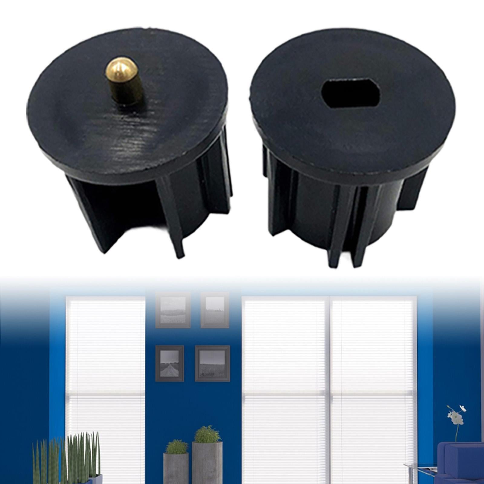 Blinds Clutch Plug Rod End Cap Mounting Brackets for Exterior Sun Shade Home Black 2.8cm