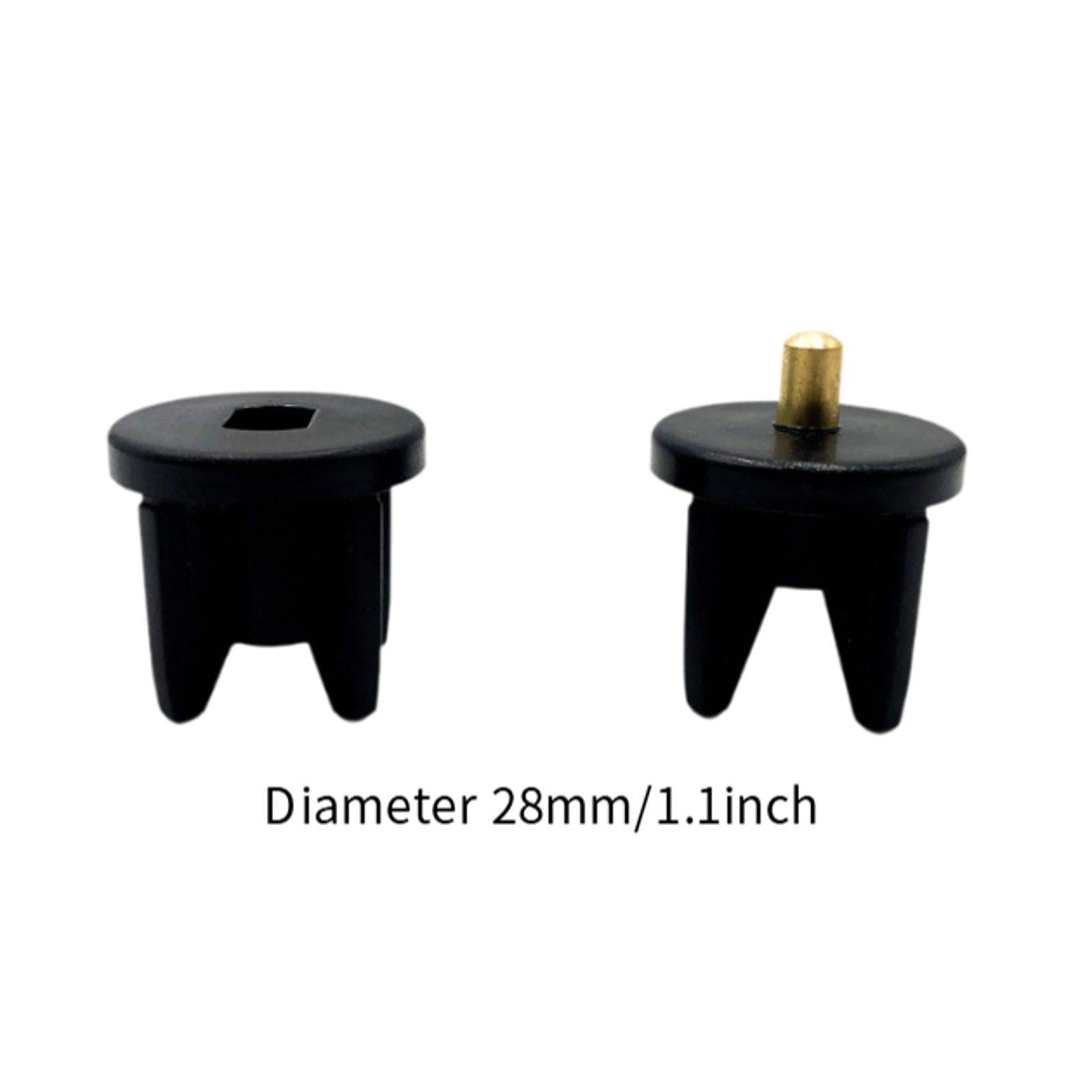 Blinds Clutch Plug Rod End Cap Mounting Brackets for Exterior Sun Shade Home Black 2.8cm