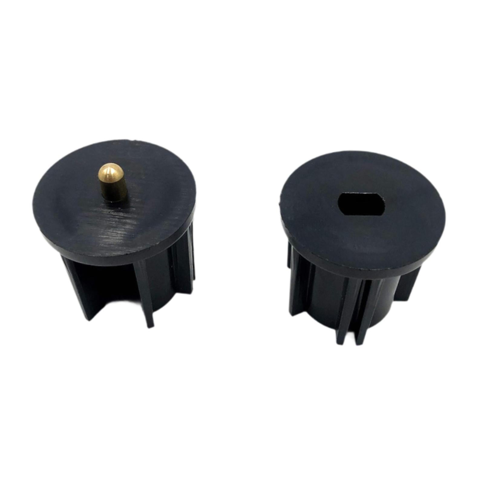 Blinds Clutch Plug Rod End Cap Mounting Brackets for Exterior Sun Shade Home Black 2.8cm