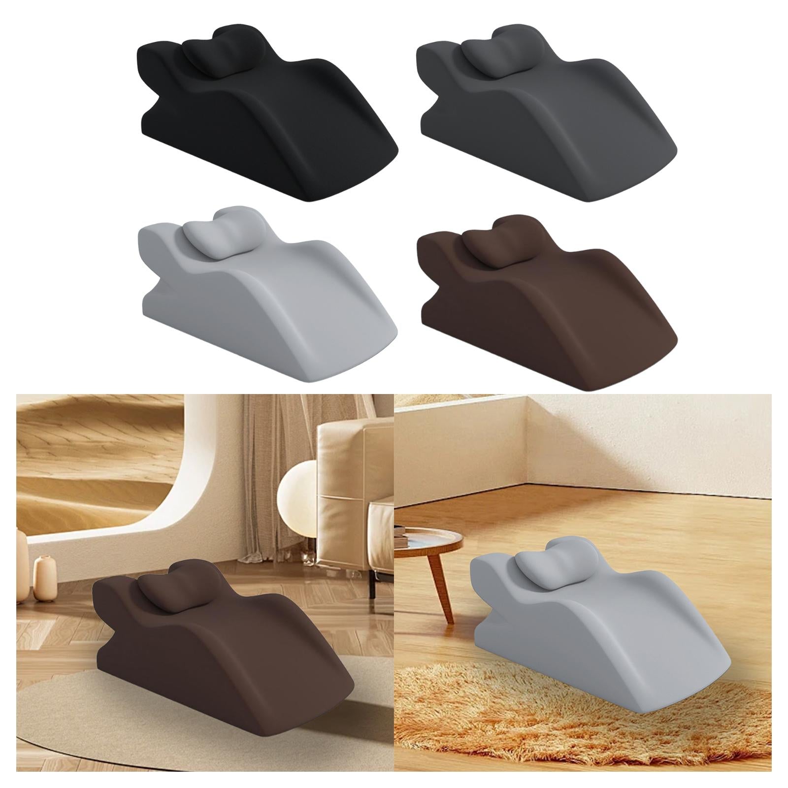 Face Down Pillow Multipurpose Fashion Memory Foam for Dorm Apartment Reading Black