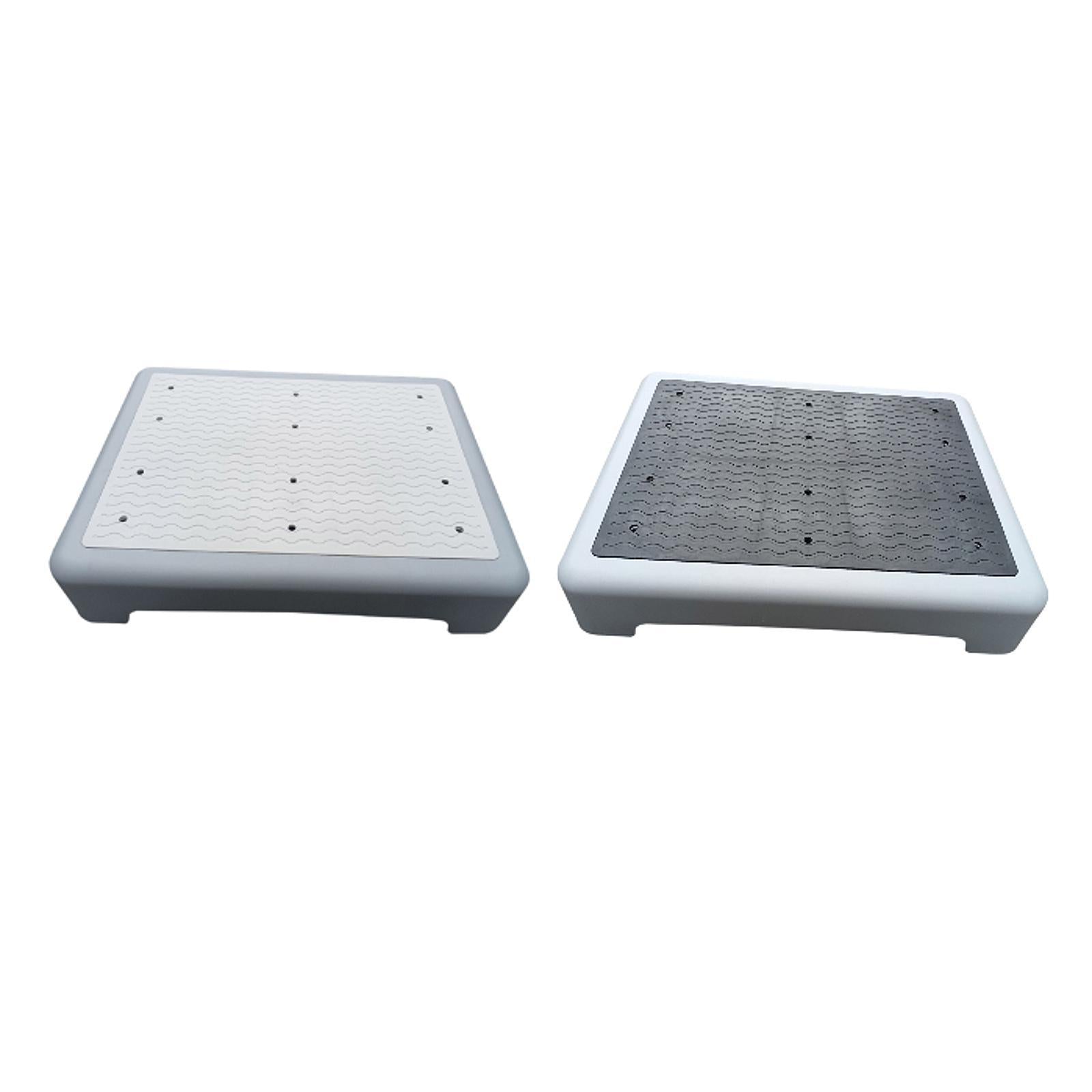 Shower Step Stool Slip Resistant Stepping Stool for Bedroom Bathroom Bathtub Gray