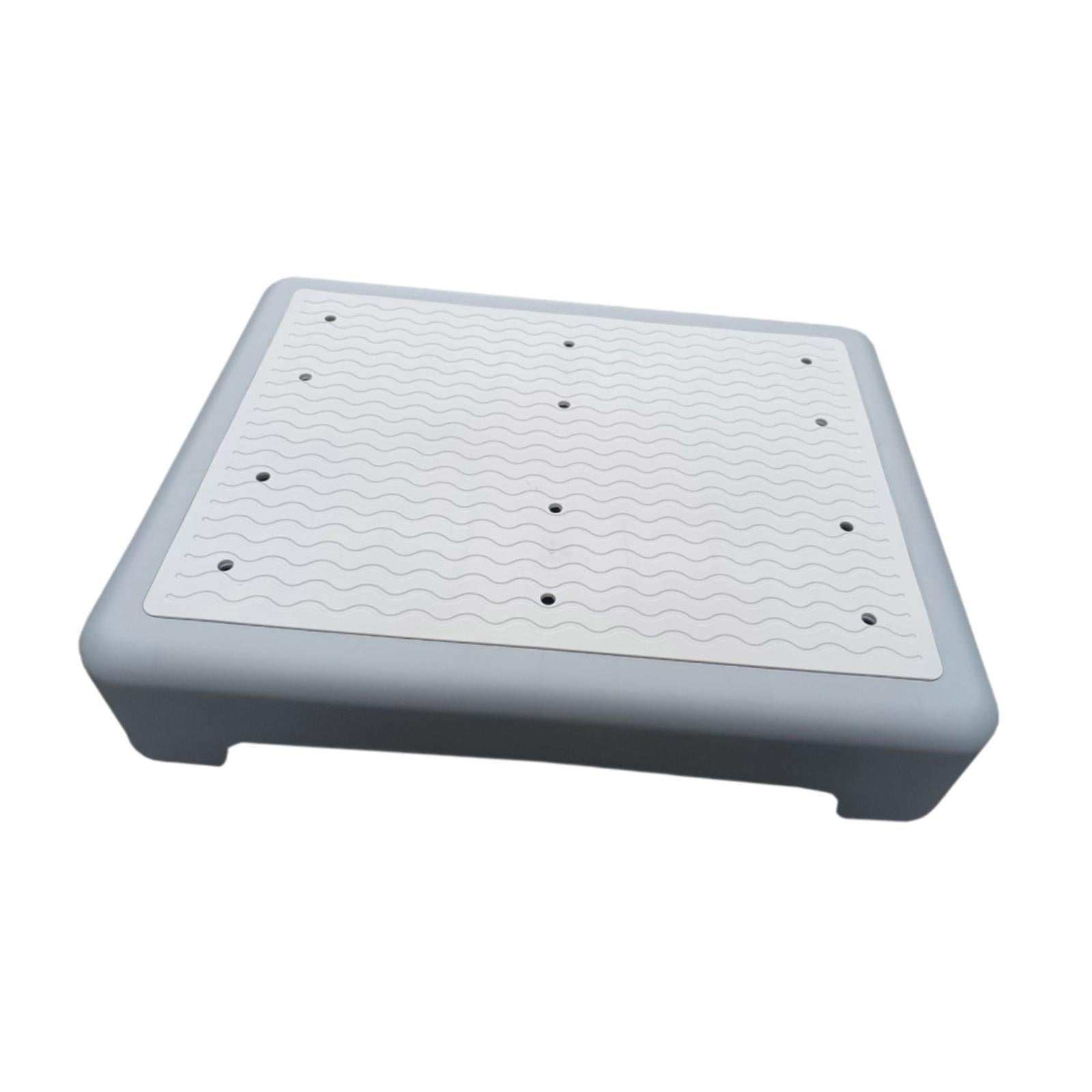 Shower Step Stool Slip Resistant Stepping Stool for Bedroom Bathroom Bathtub Gray