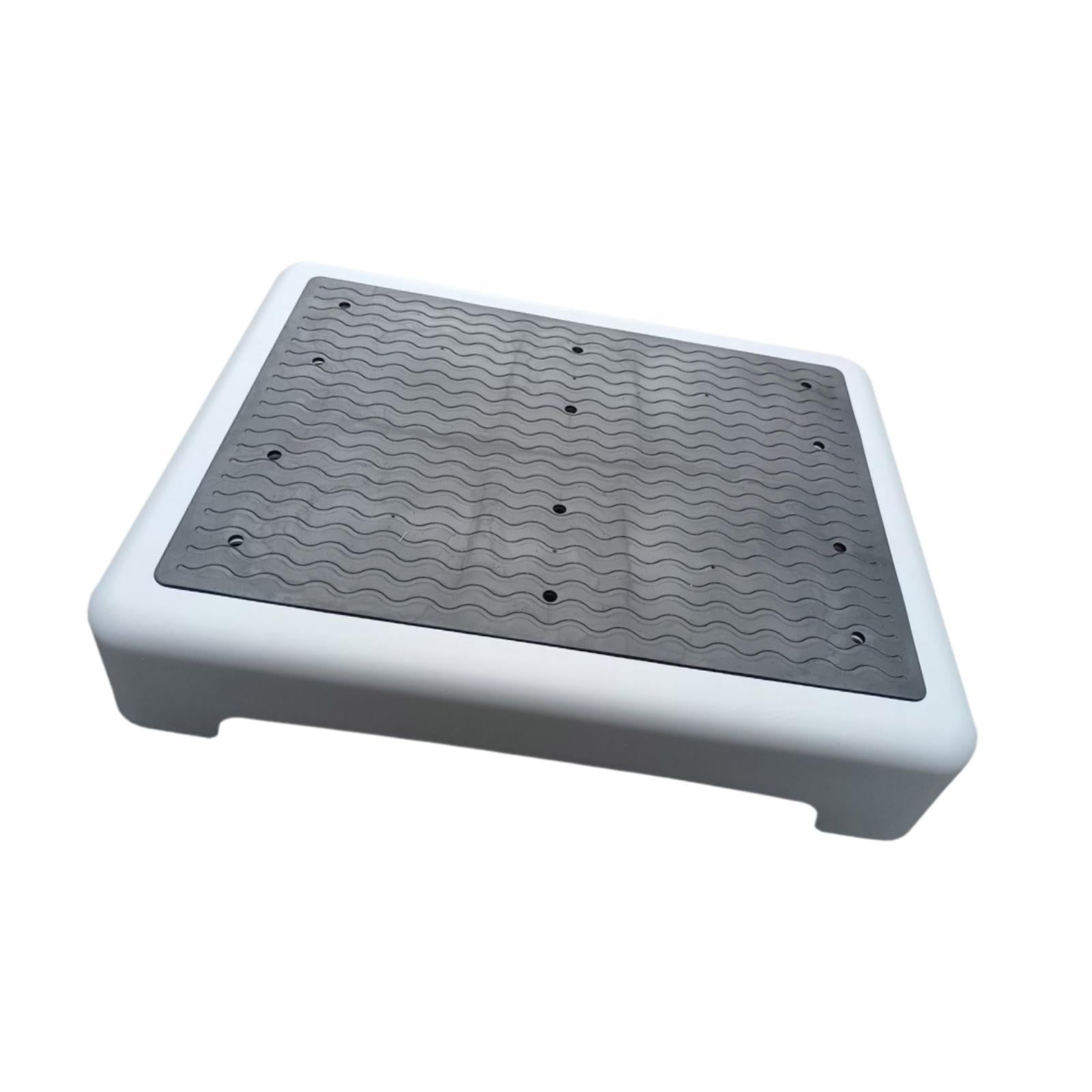 Shower Step Stool Slip Resistant Stepping Stool for Bedroom Bathroom Bathtub Black