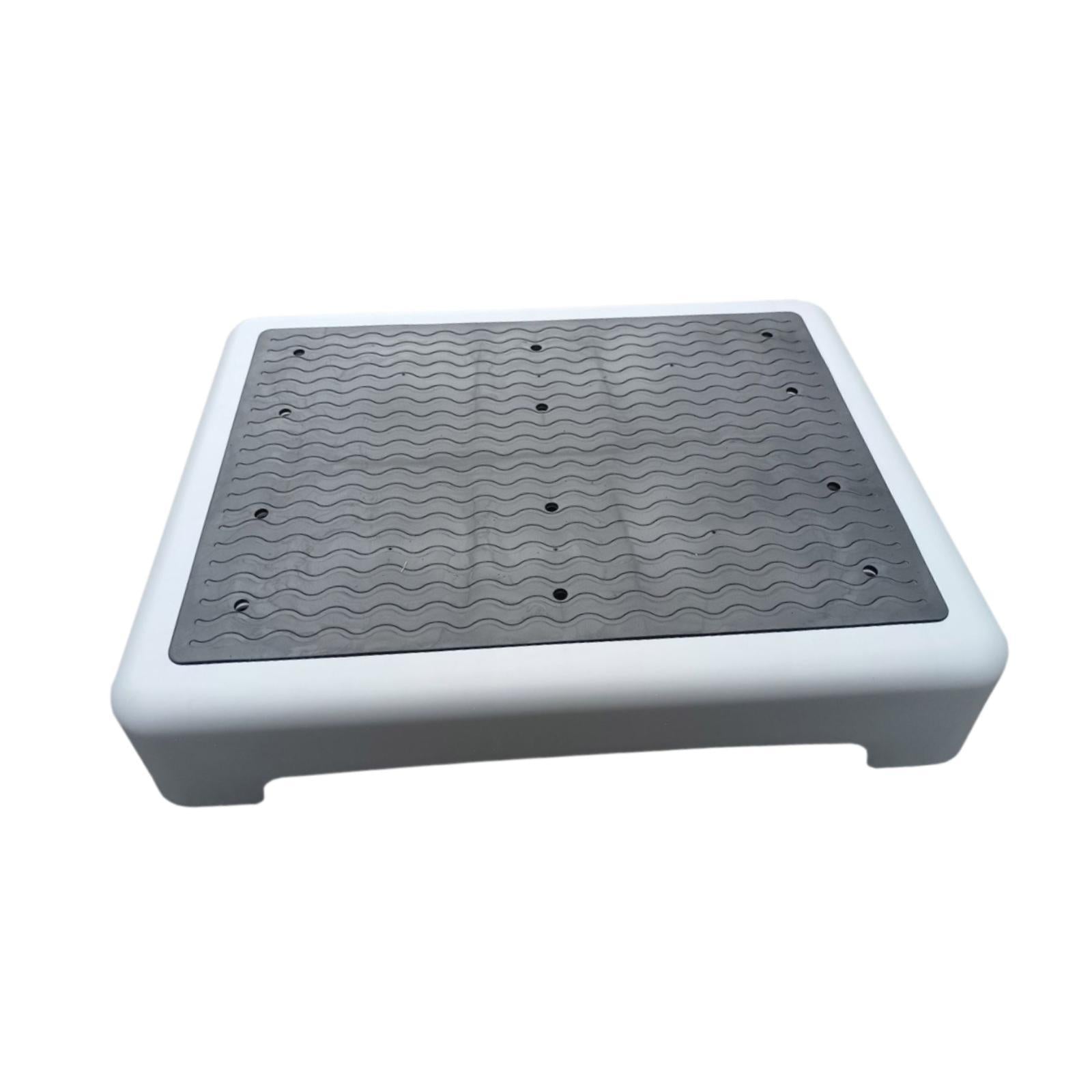 Shower Step Stool Slip Resistant Stepping Stool for Bedroom Bathroom Bathtub Black