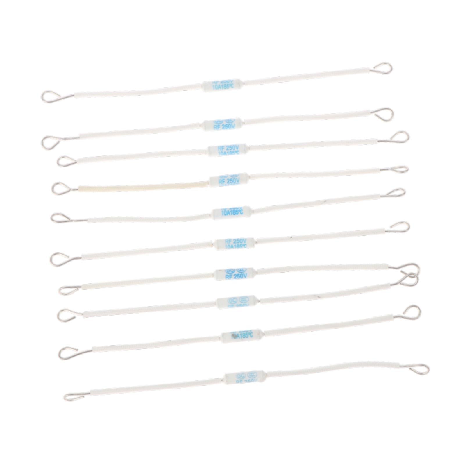 10Pcs Rice Cooker Fuses Replacement Sturdy Restaurant Thermal Cutoffs