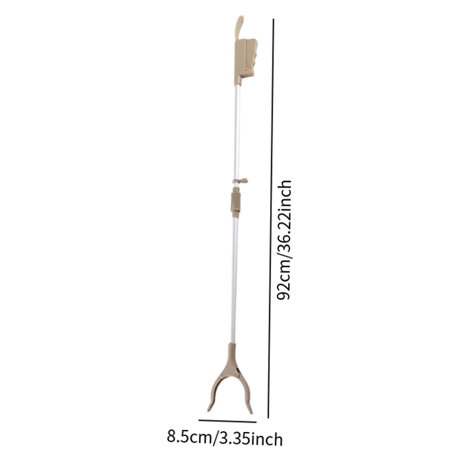 Reacher Grabber Reaching Aid Pick up Grab Tool for Living Room Street Hiking brown handle