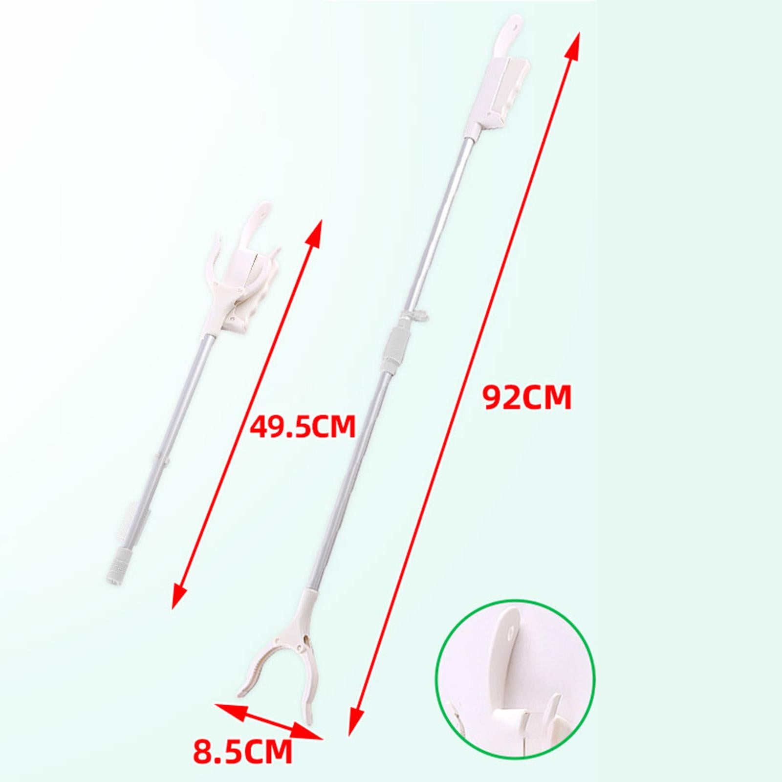 Reacher Grabber Reaching Aid Pick up Grab Tool for Living Room Street Hiking white handle