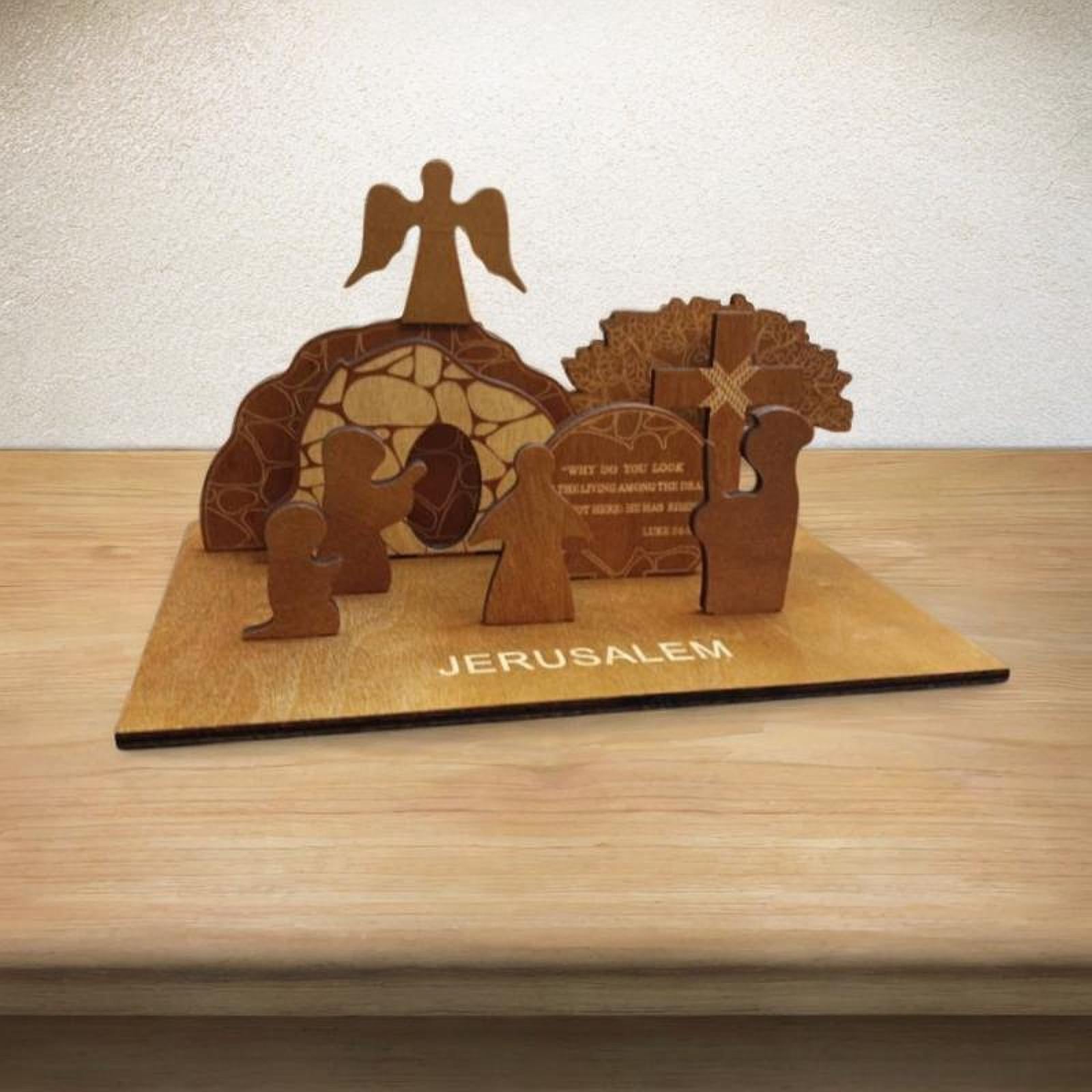 Easter Resurrection Scene Ornament Tomb Easter Scene for Dorm Festival