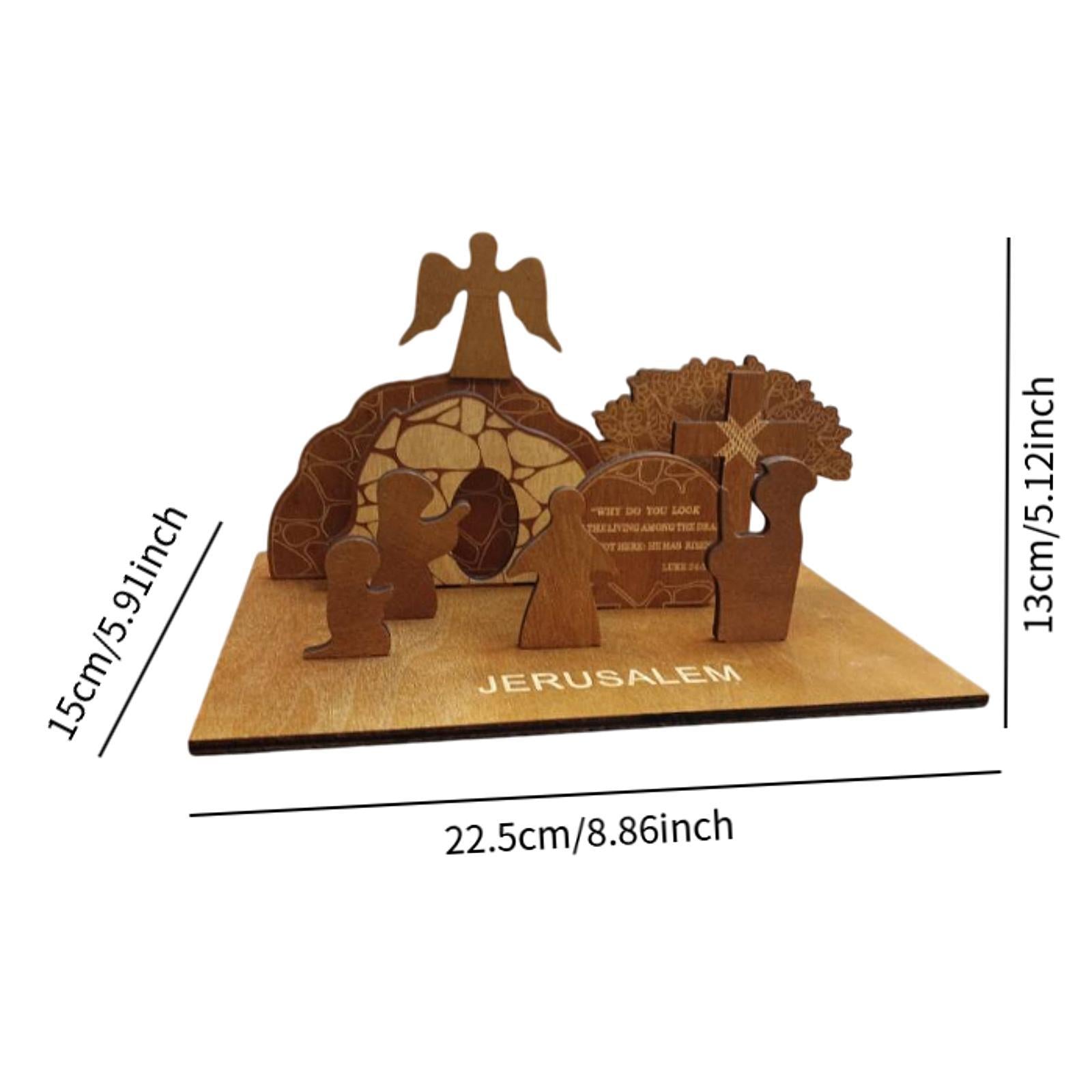 Easter Resurrection Scene Ornament Tomb Easter Scene for Dorm Festival