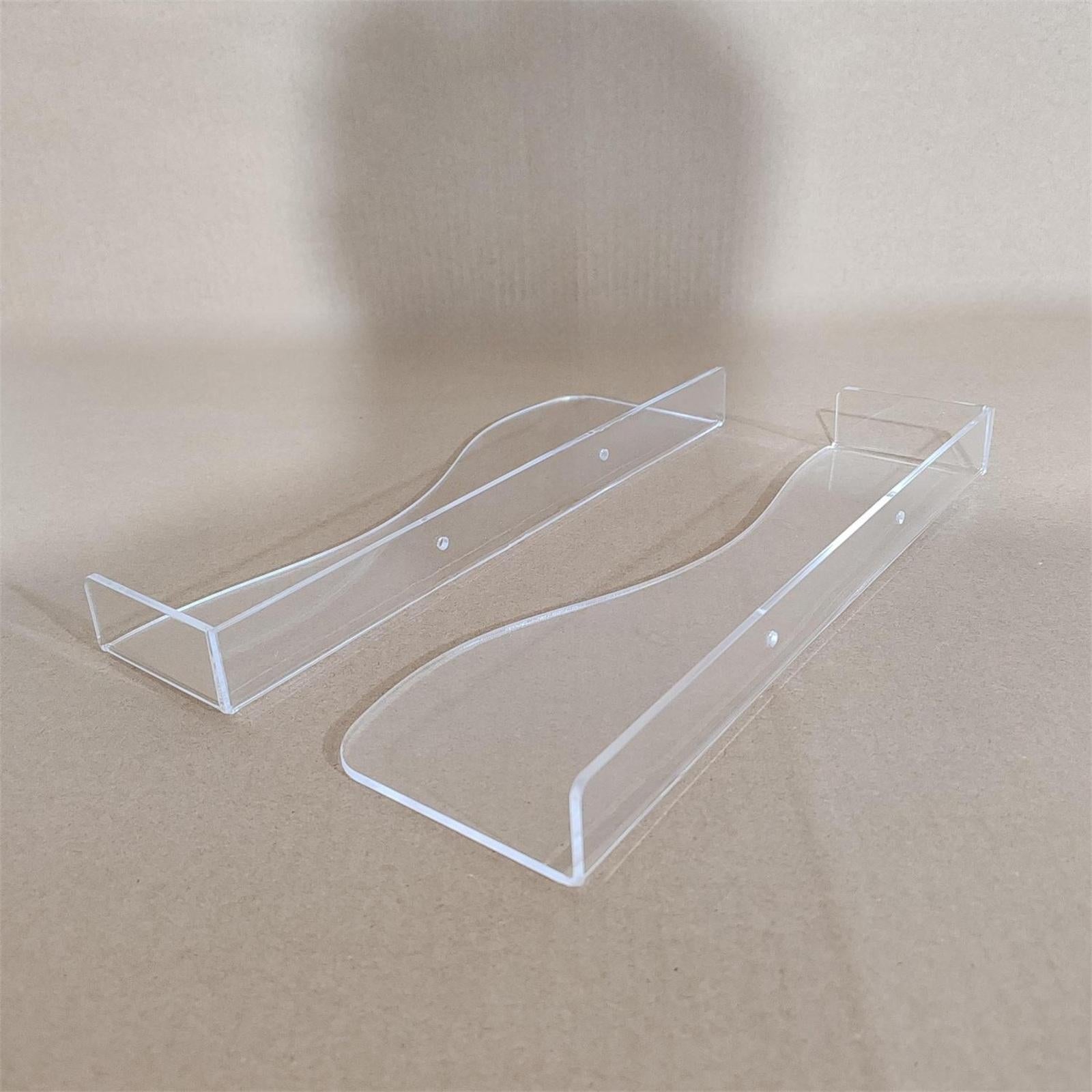 Acrylic Shoe Wall Shelf with Screws Shoe Holder for Home Hallway Living Room Clear