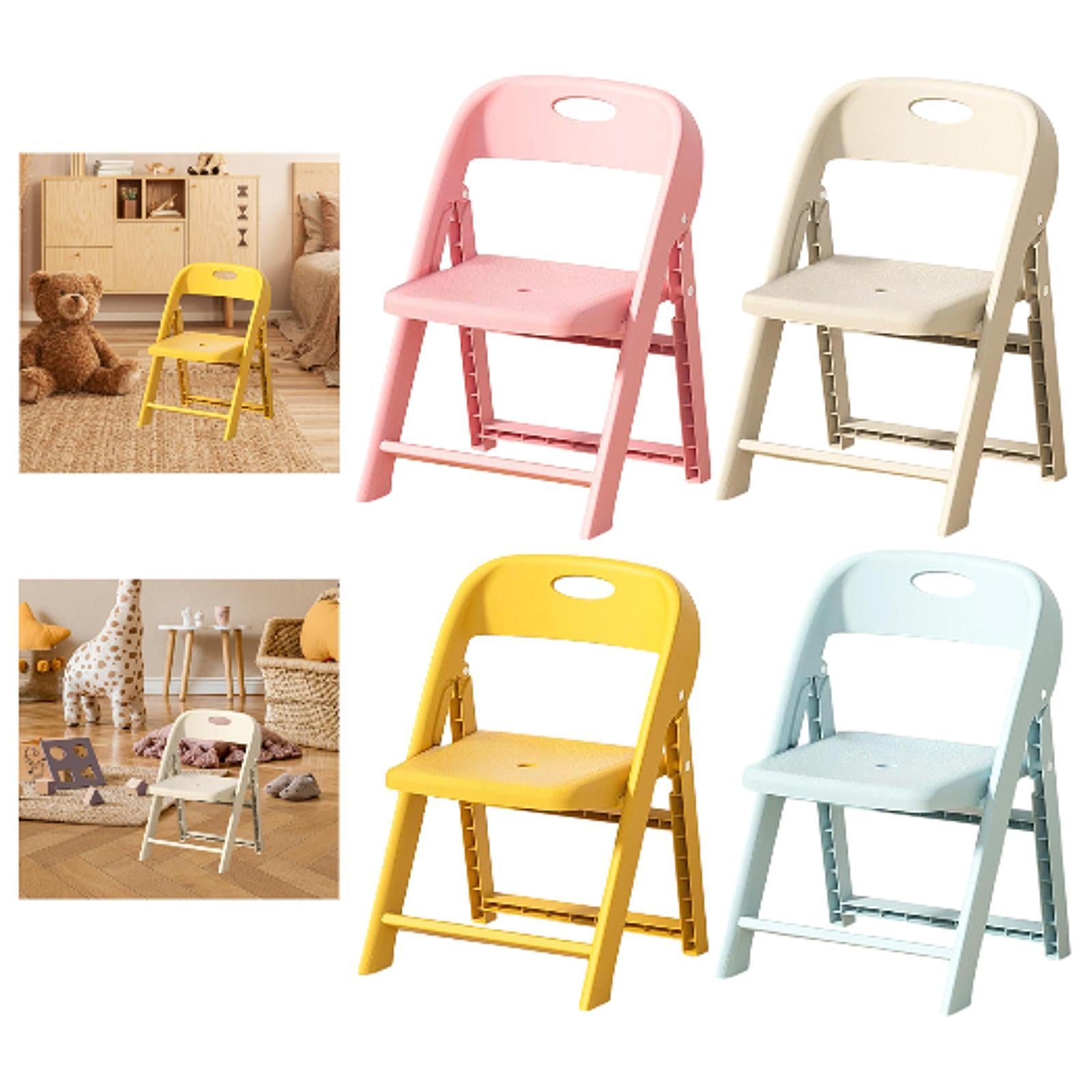 Kids Chair with Backrest Ergonomic Kids Desk Chair for Lawn Classroom School Yellow