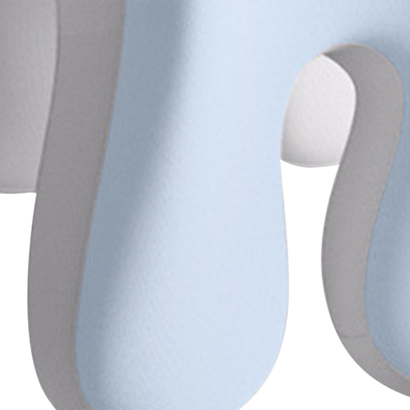 Memory Neck Support for Office Chair Neck Cushion for Work Chair Travel Sofa Light Blue Grey