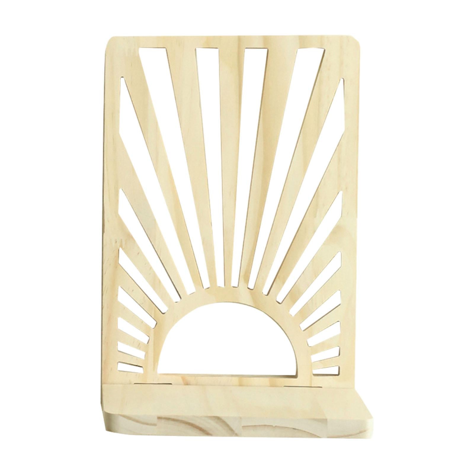Hanging Shelf Boho Wall Mount Book Floating Shelf for Bathroom Office Garden