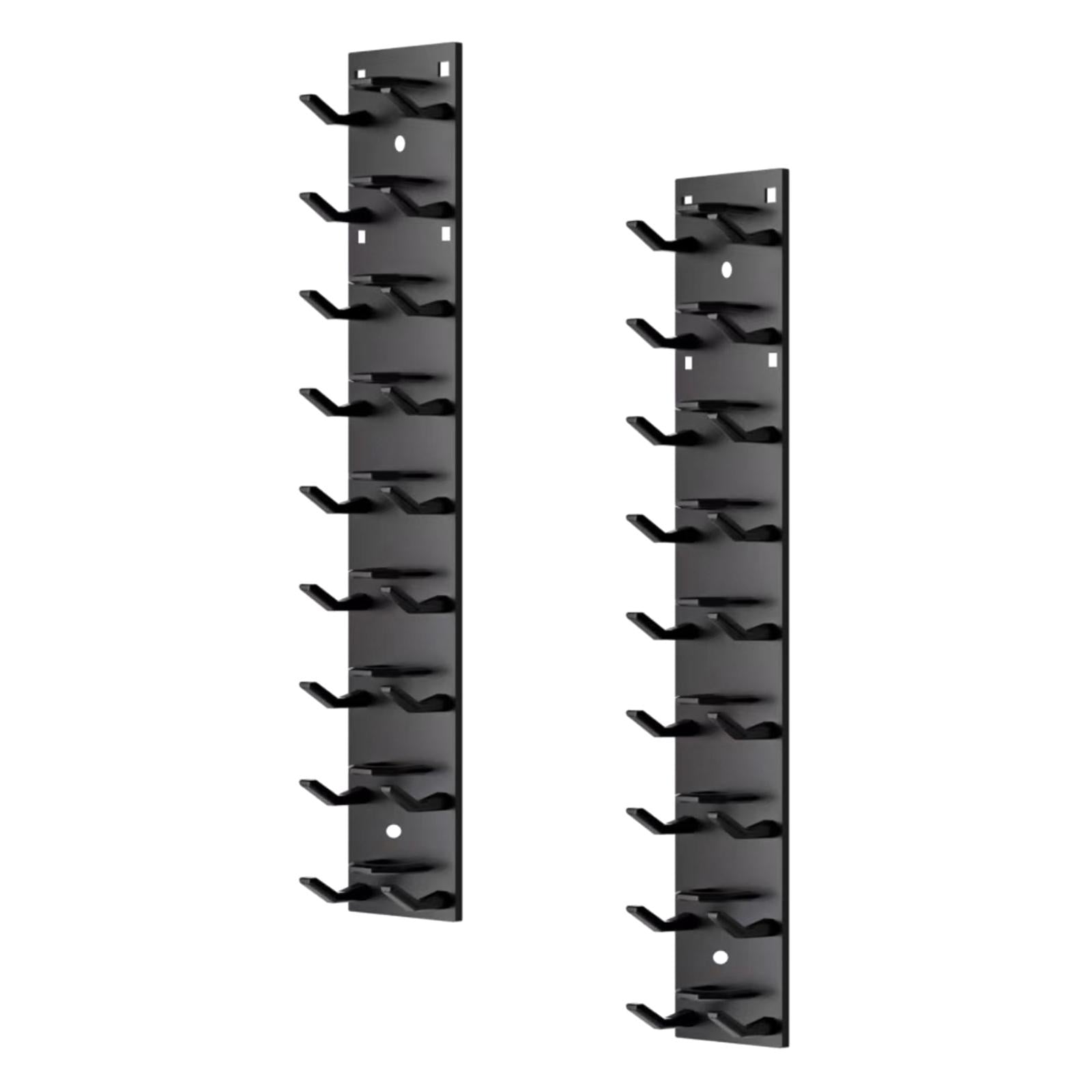 2Pcs Hat Organizer for Baseball Caps Modern for Cloakroom Living Room Closet Black