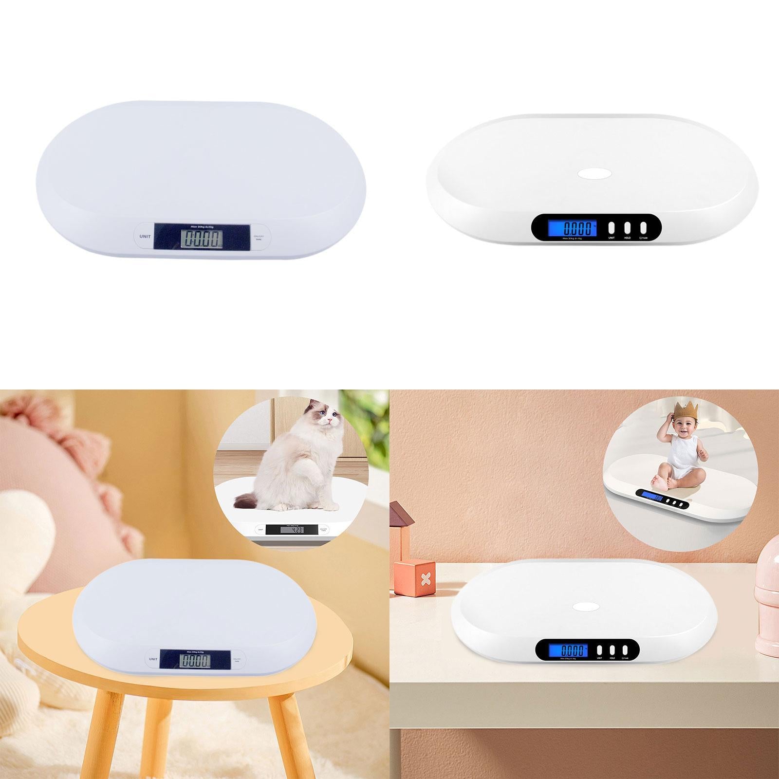 Baby Scale Multifunction Smart Newborns Scale for Household Bathroom Kitchen Style A