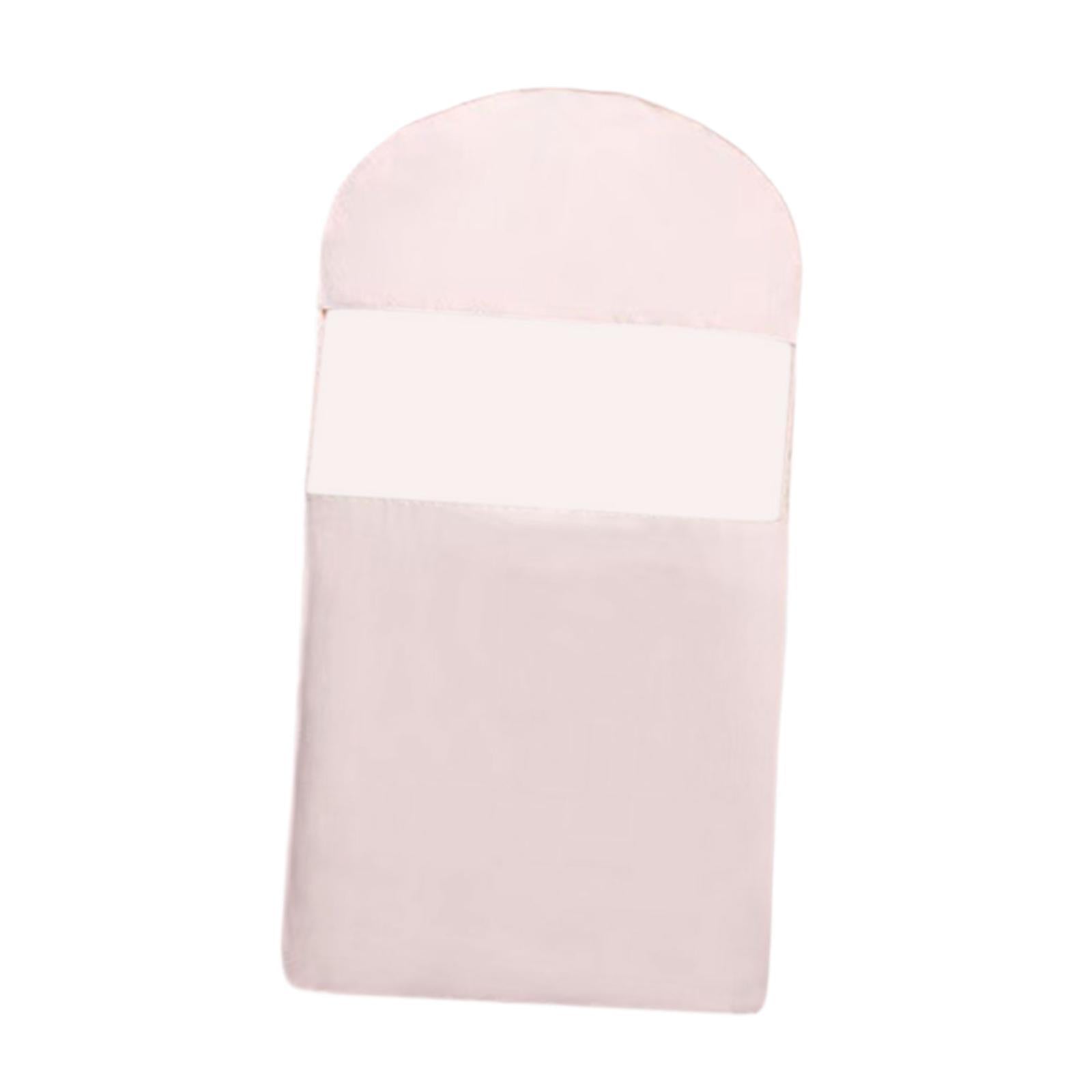 Garment Bag Clear Window Zipper Design Dress Bag for Travel Coats M Light Pink
