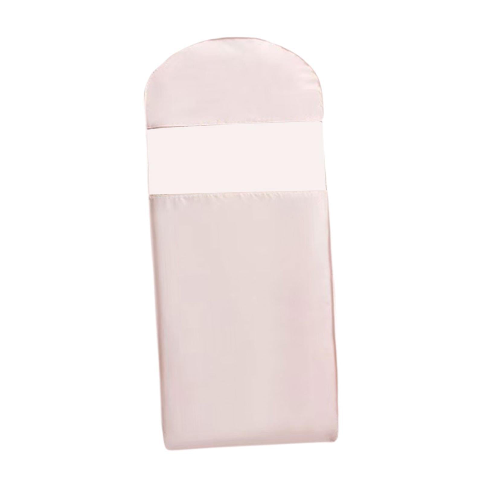 Garment Bag Clear Window Zipper Design Dress Bag for Travel Coats L Light Pink