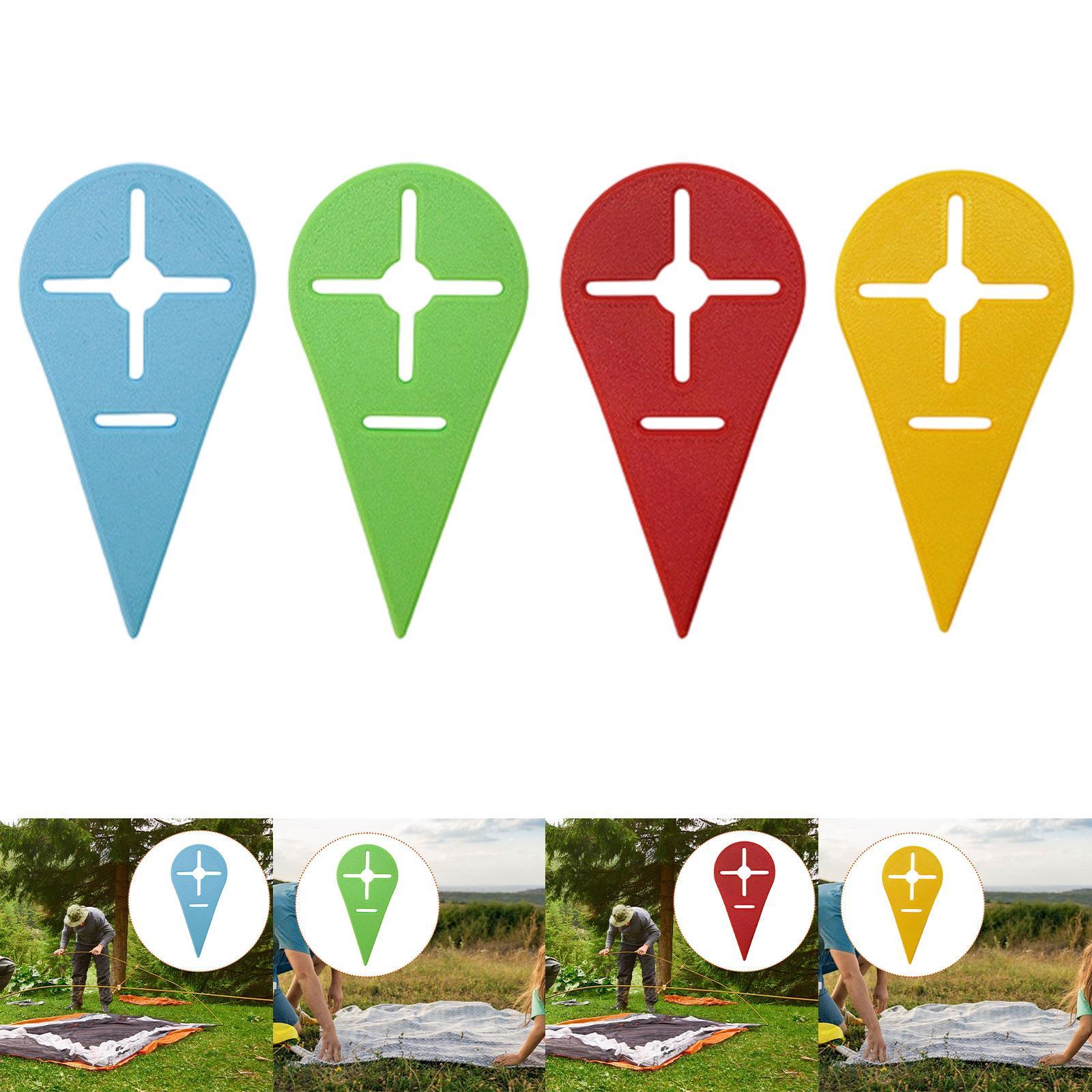 Beach Towel Stake Outdoor Beach Towel Anchor Stakes Clip for Travel Vacation Blue