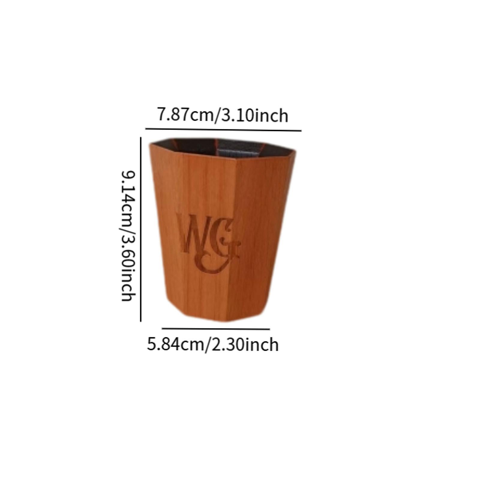 Wooden Bourbon Whiskey Cup Traditional Old Fashioned Charred Drinking Vessel