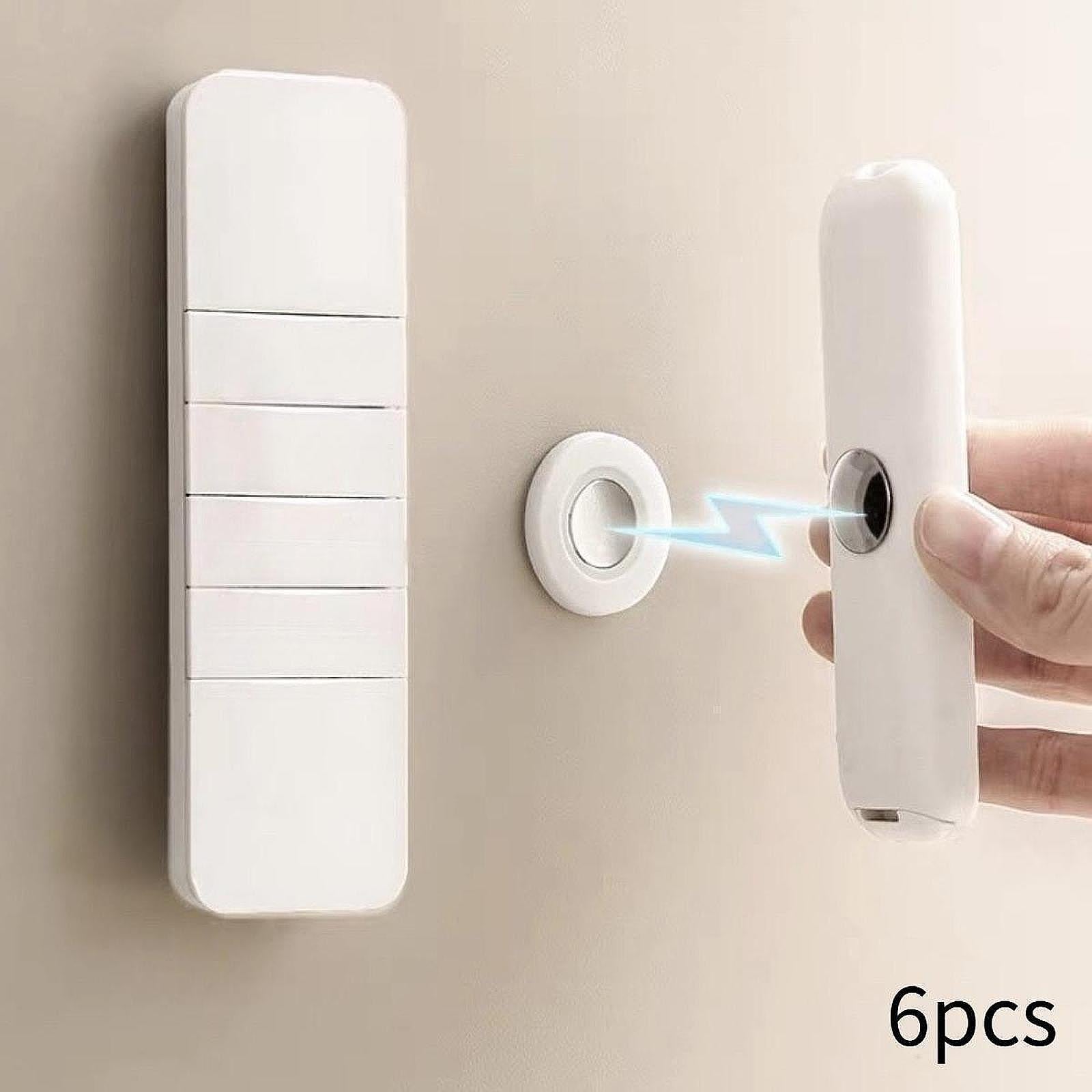6Pcs Magnetic Remote Control Holders Holefree Installation Bed Self Adhesive
