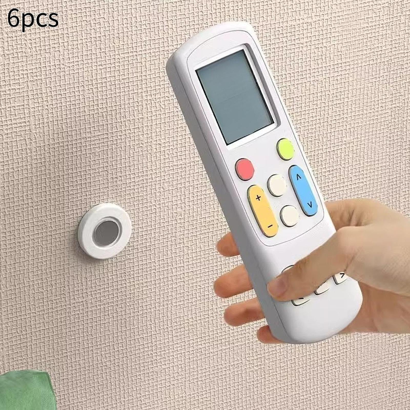 6Pcs Magnetic Remote Control Holders Holefree Installation Bed Self Adhesive