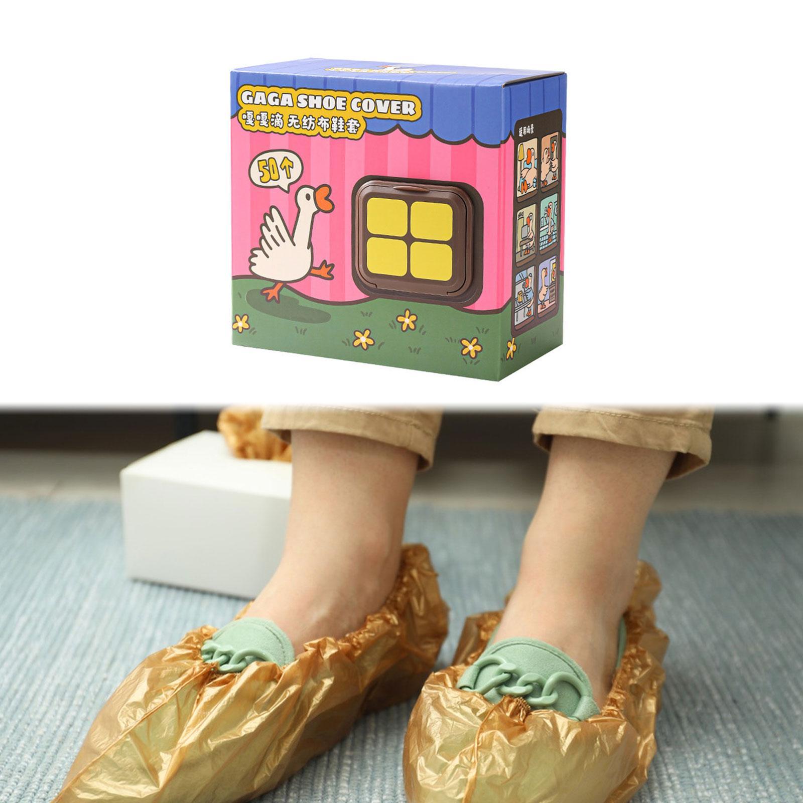 50 Pieces Disposable Shoe Covers Thicken for Homes Workshop Indoors Outdoors
