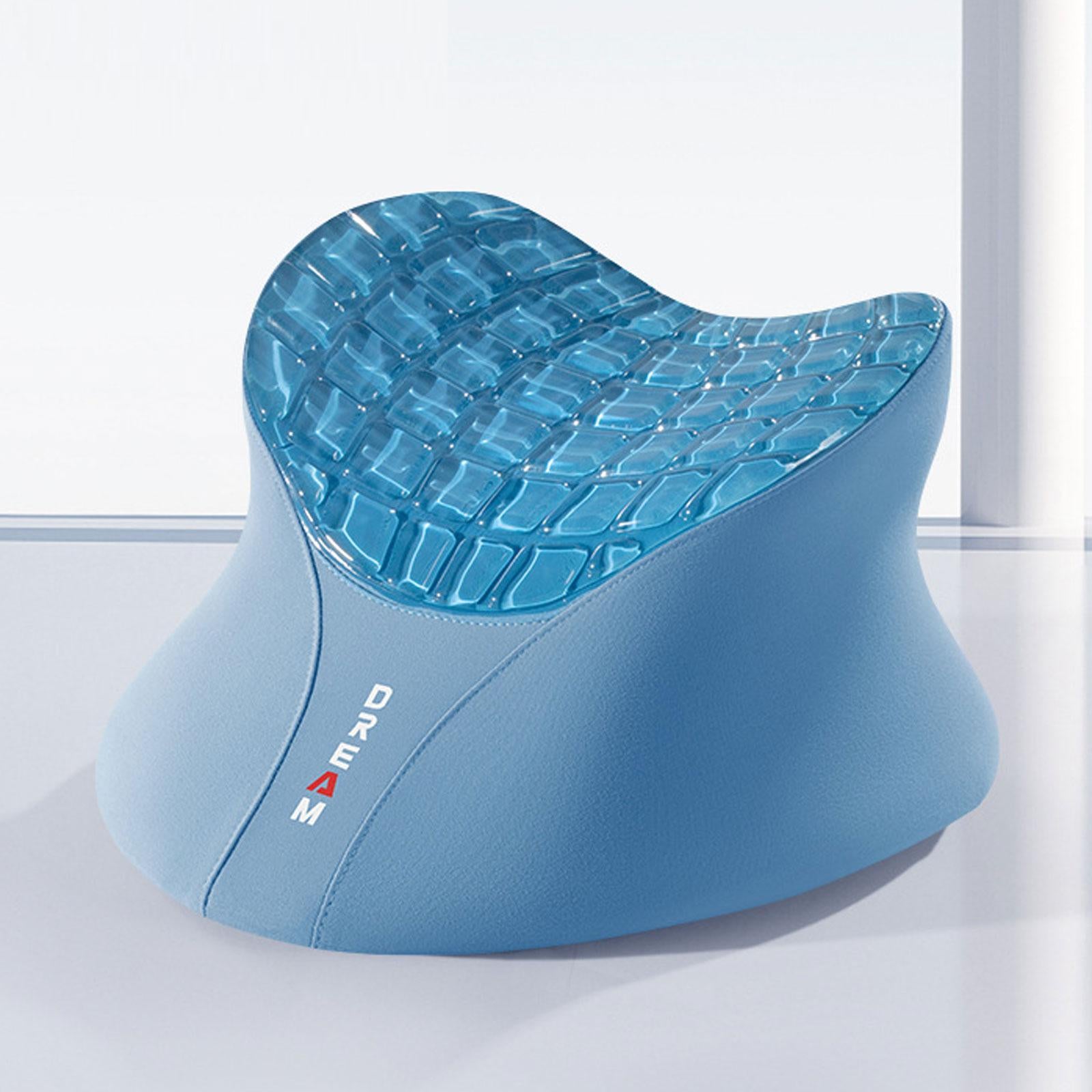 Office Napping Pillow Face Down Desk Pillow for Library Airplane Office blue
