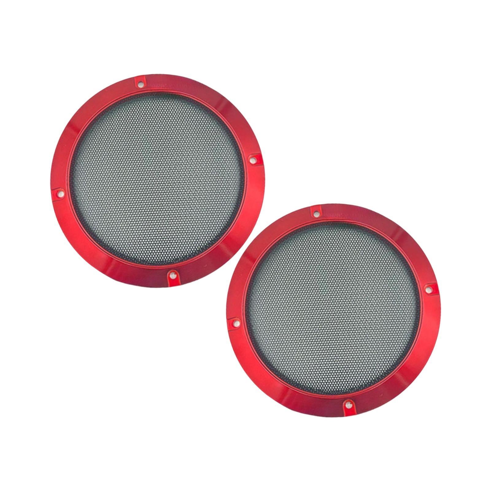 2 Pieces Speaker Grill Practical Round Subwoofer Grill for Speaker Cabinet 4 in